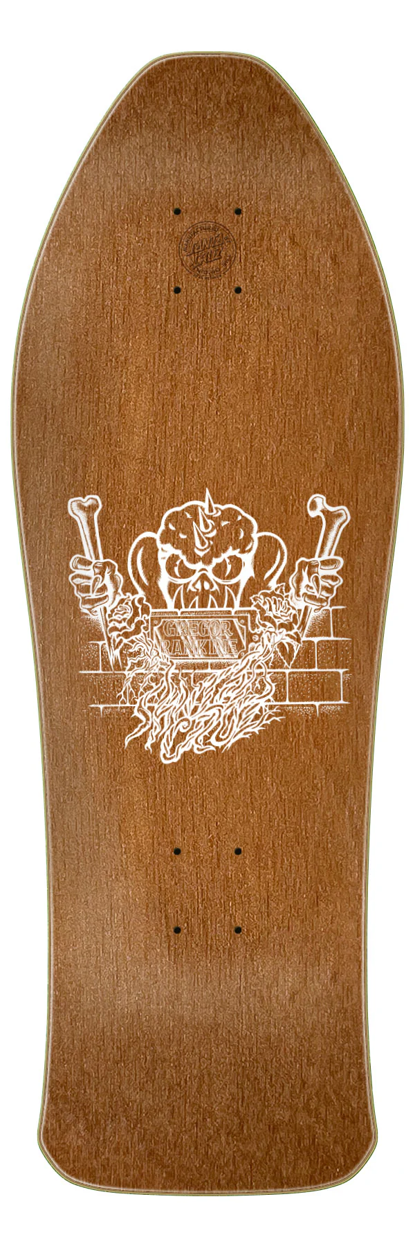 10.39in Gregor Rankine Monster Reissue Santa Cruz Skateboard Deck - Image 2