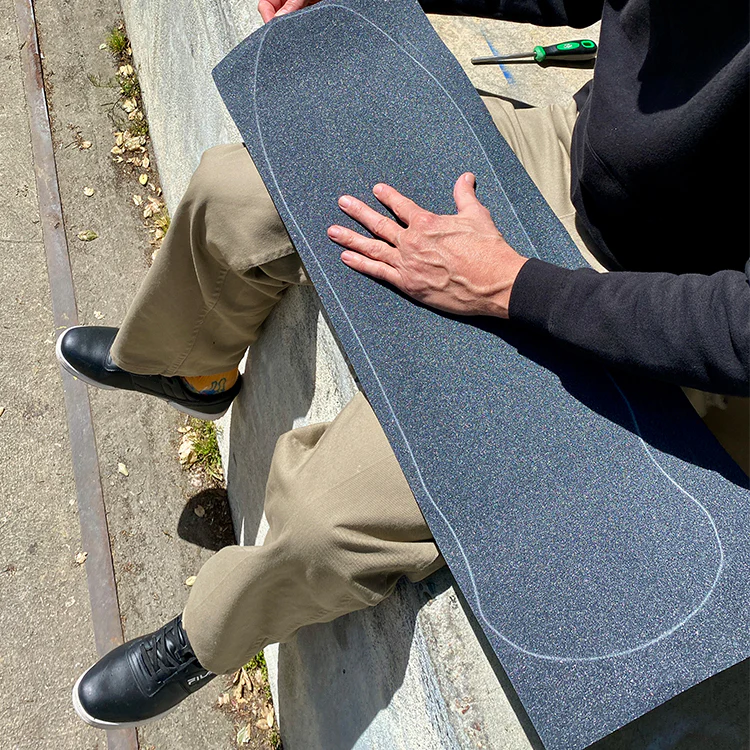 11in Black Sheet Mob Skateboard Grip Tape - Image 3