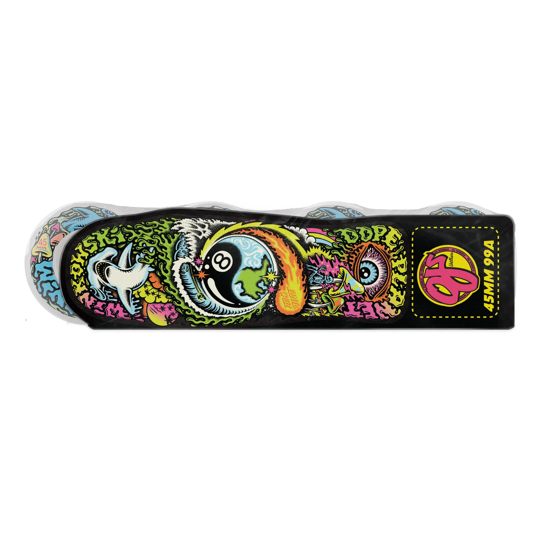 45mm Erick Winkowski Elite Mini Chubbies 99a OJ Skateboard Wheels - Image 6