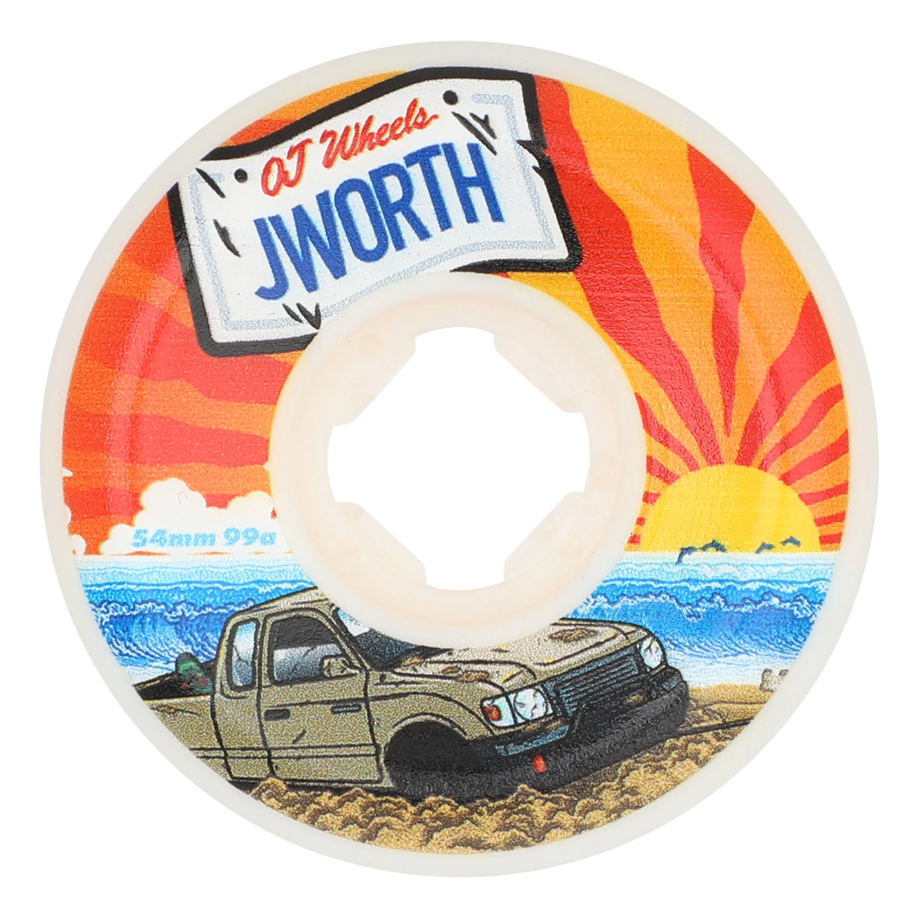 54mm John Worthington Elite Hardline 99a OJ Skateboard Wheels