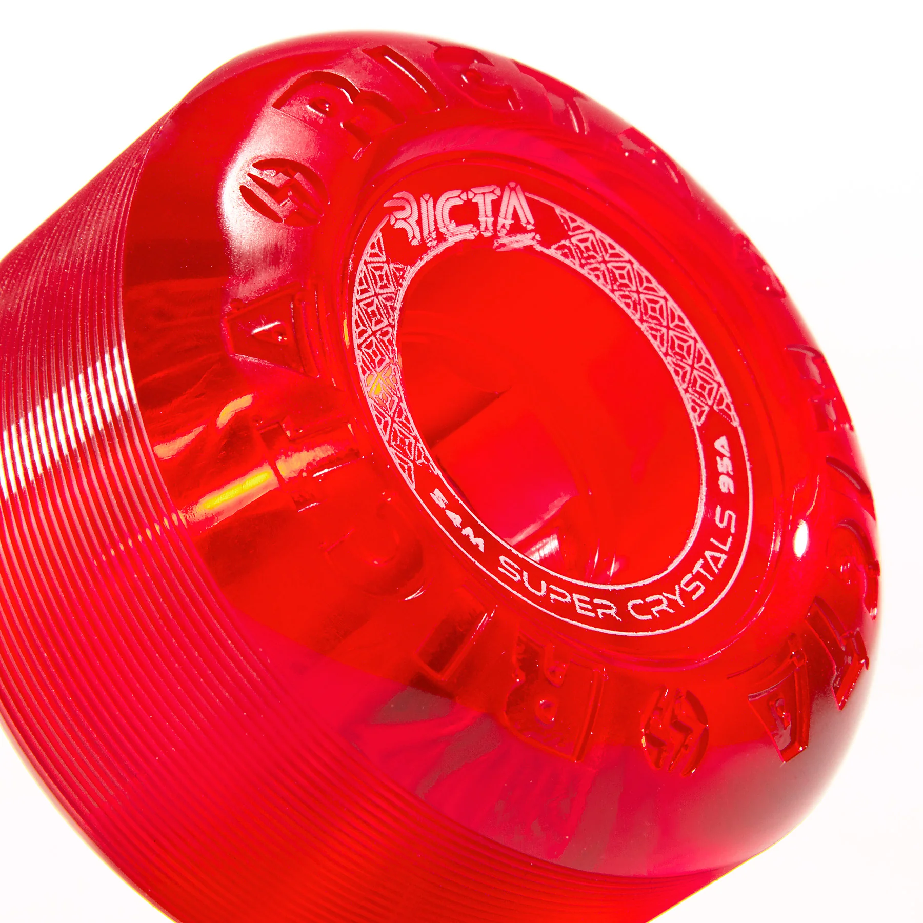54mm Super Crystals Trans Purple Green Blue Red 95a Ricta Skateboard Wheels - Image 6