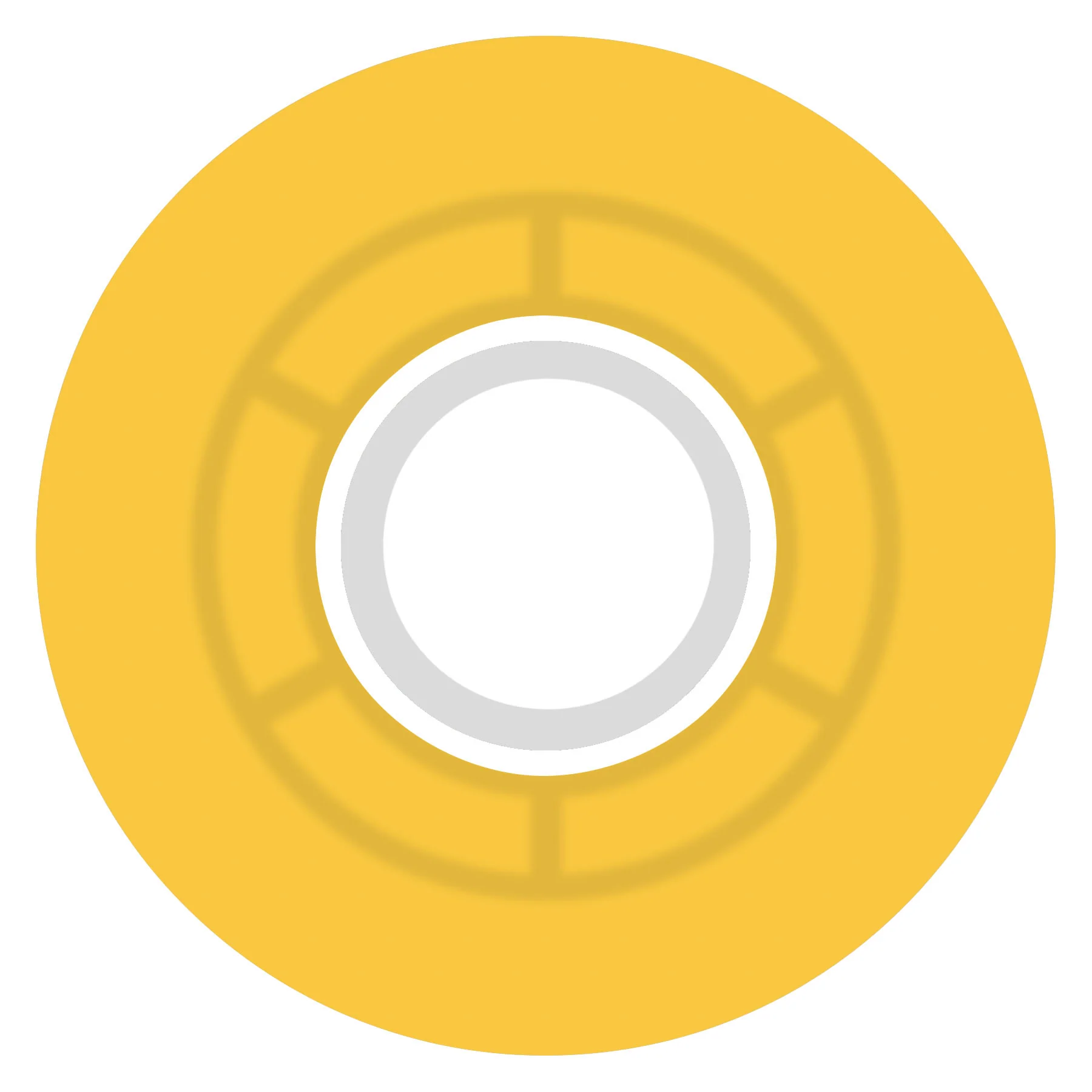 55mm Clouds Transparent Citrus/White 78a Ricta Skateboard Wheels - Image 2