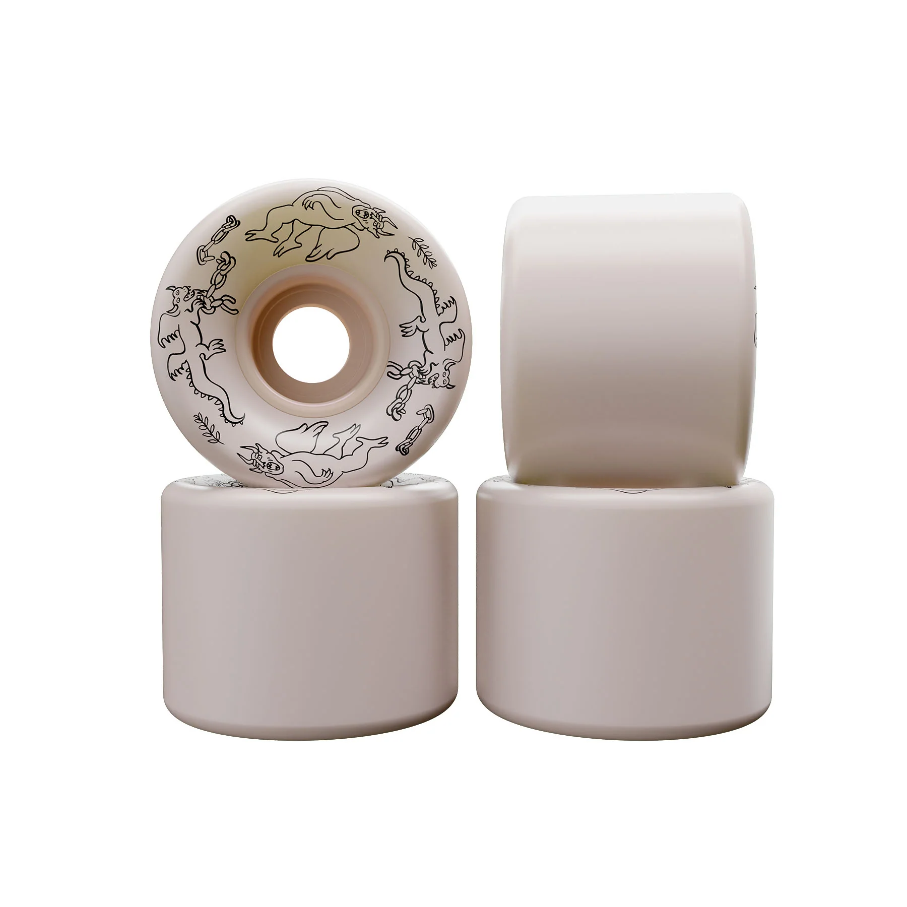 55mm Nick Boserio Heavy Devils 99a OJ Skateboard Wheels - Image 5