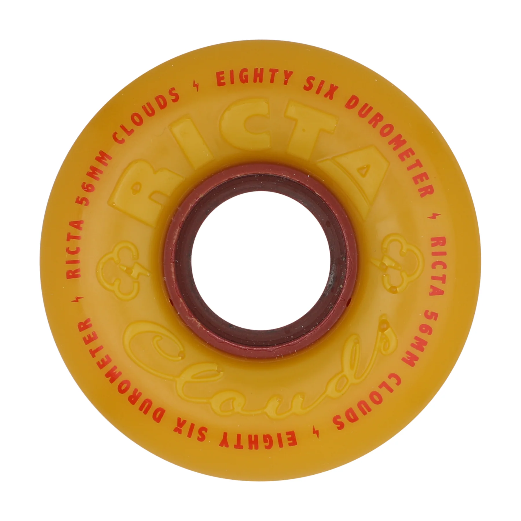56mm Clouds Mustard 86a Ricta Skateboard Wheels