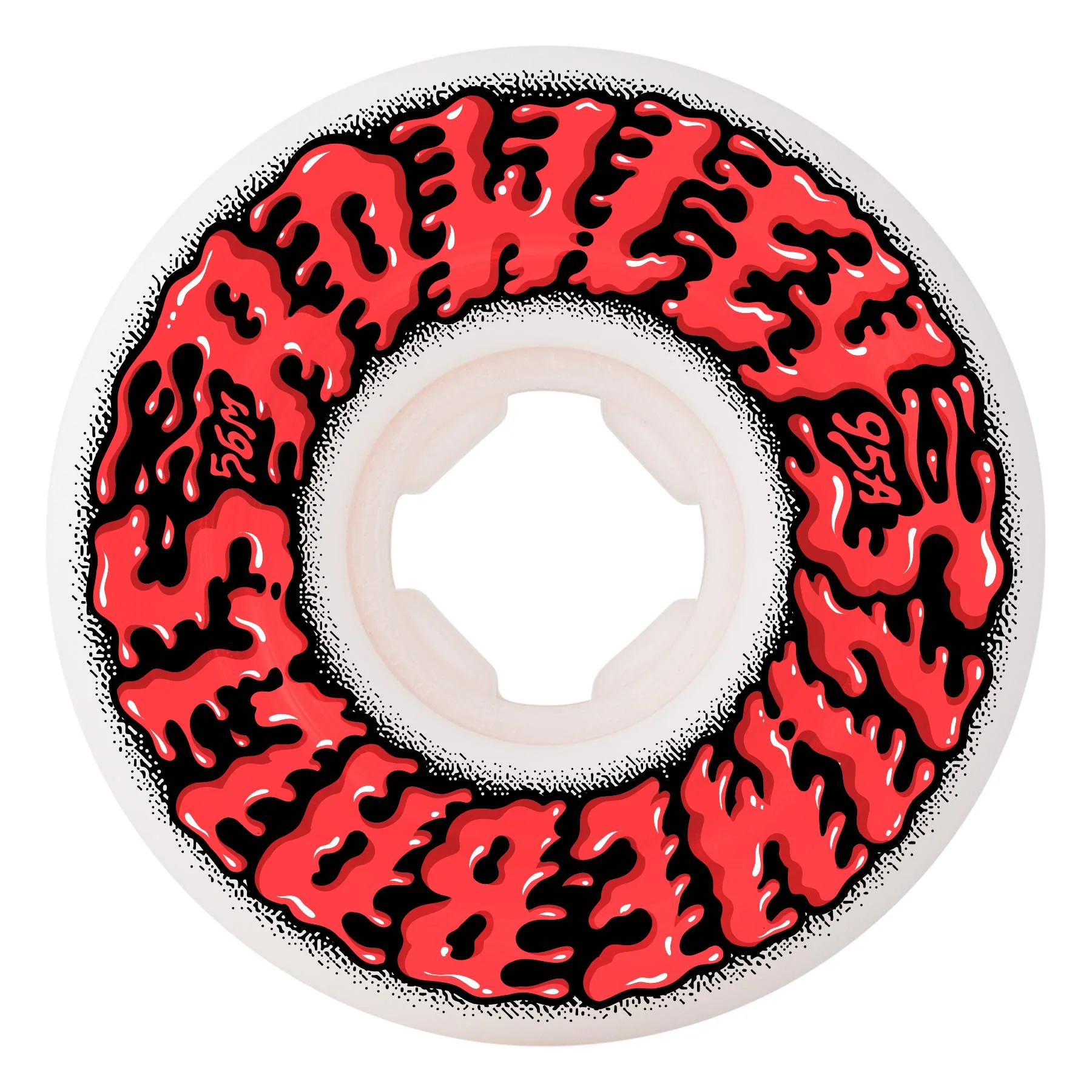 56mm Geoff Rowley Vomit Mini White 95a Slime Balls Skateboard Wheels