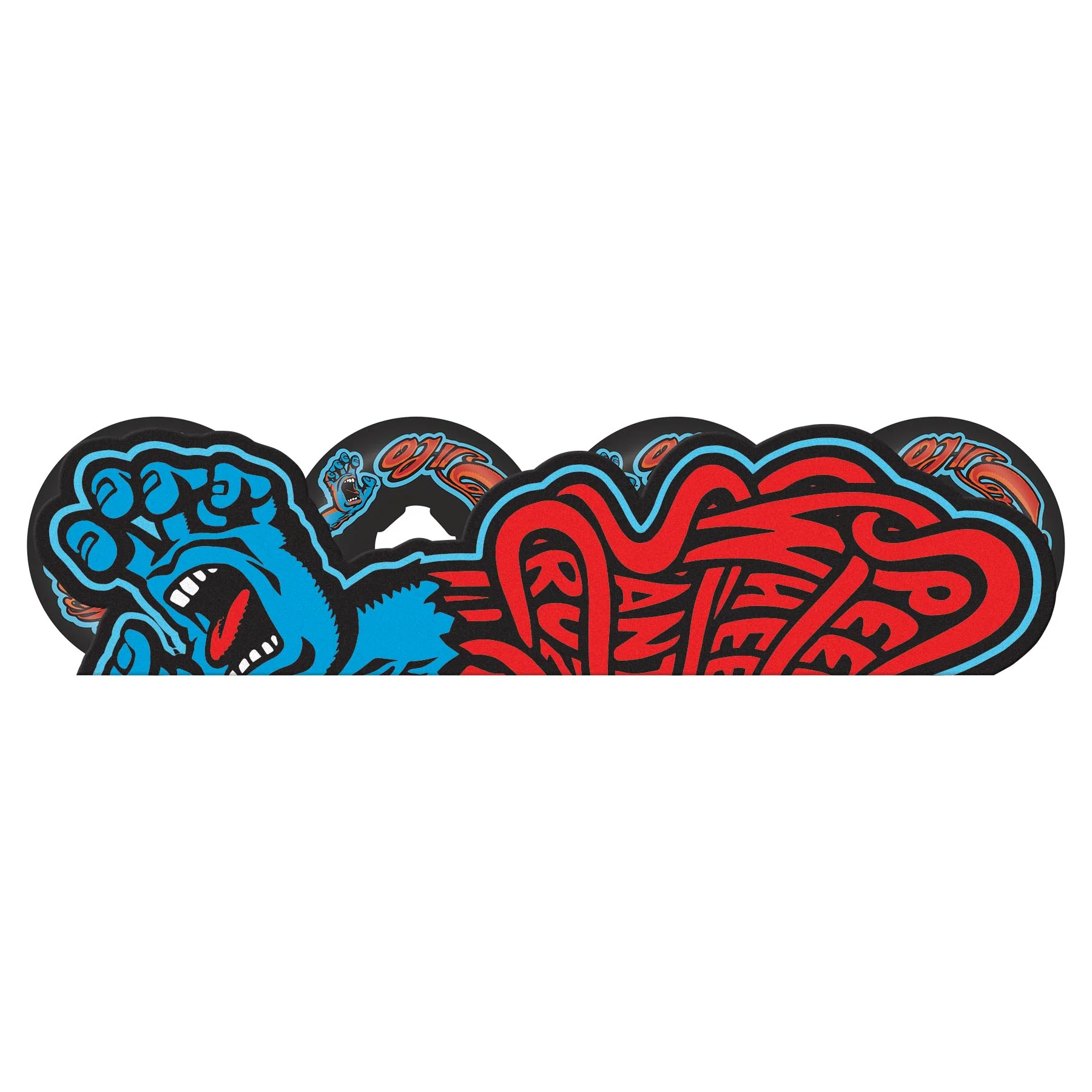 56mm Screaming Hand Original 101a Chubbies OJ Skateboard Wheels - Image 4