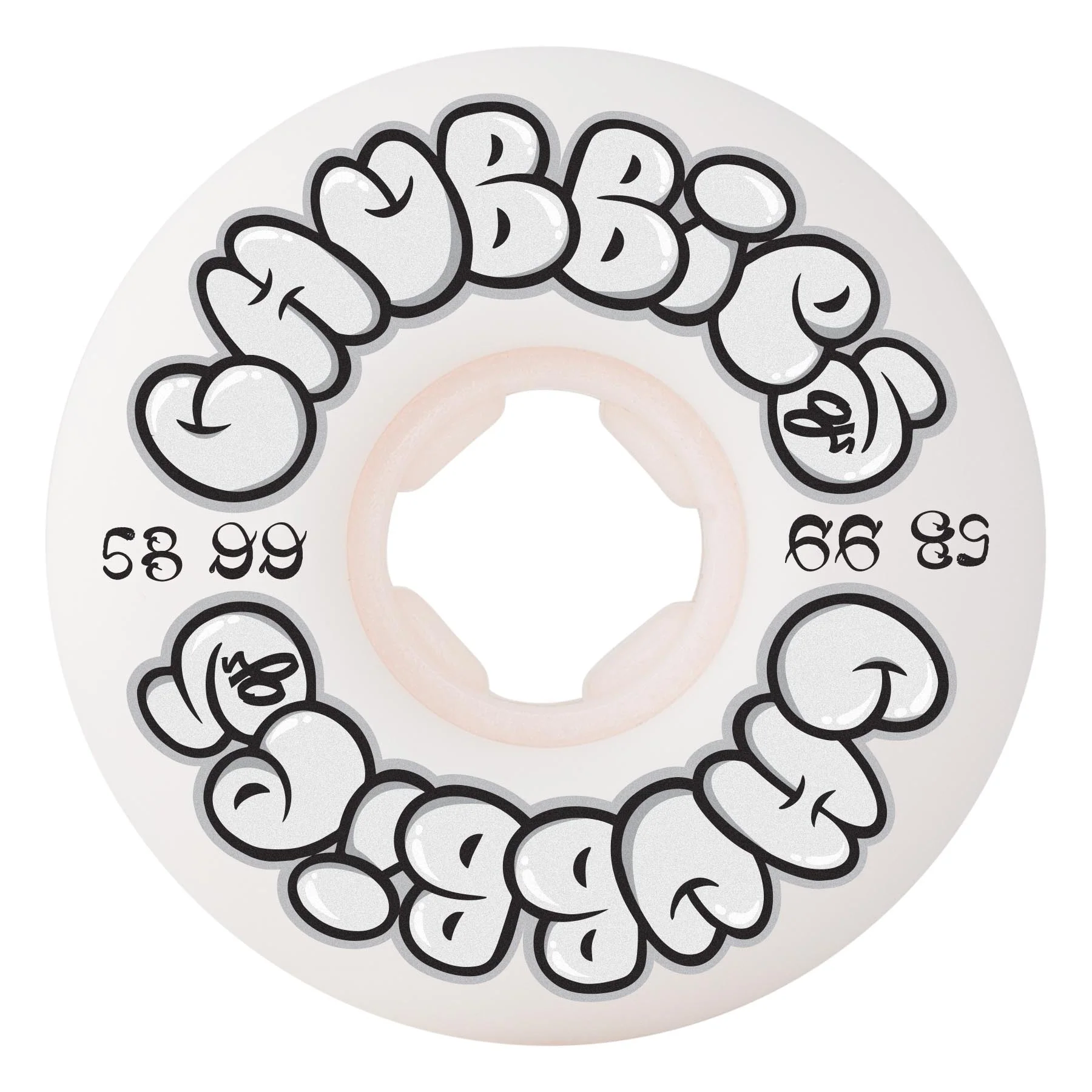 58mm Throw Ups Chubbies 99a OJ Skateboard Wheels