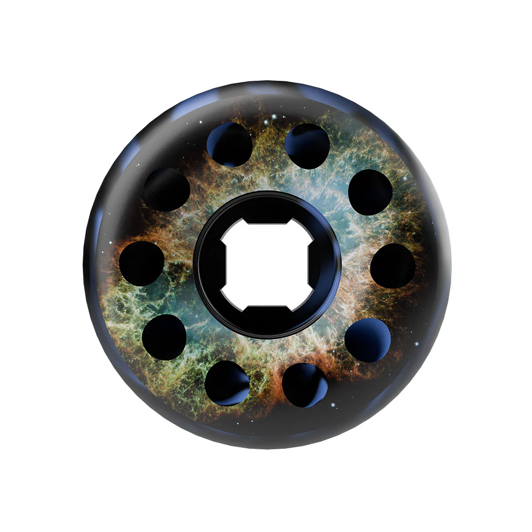 58mm Blue / Black Swirl Worm Holes 97a Slime Balls Skateboard Wheels - Image 2