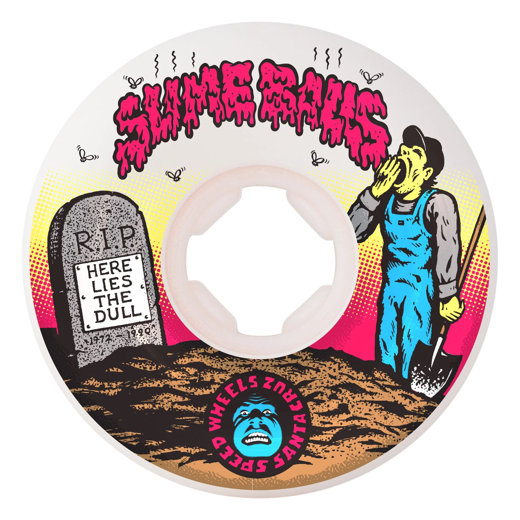 60mm Death Of Dull Vomits 95a Slime Balls Skateboard Wheels