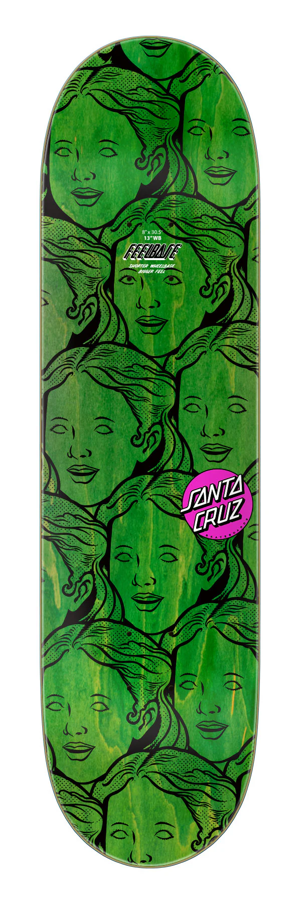 8.0in Possessed Head Santa Cruz FeelBase Skateboard Deck - Image 2