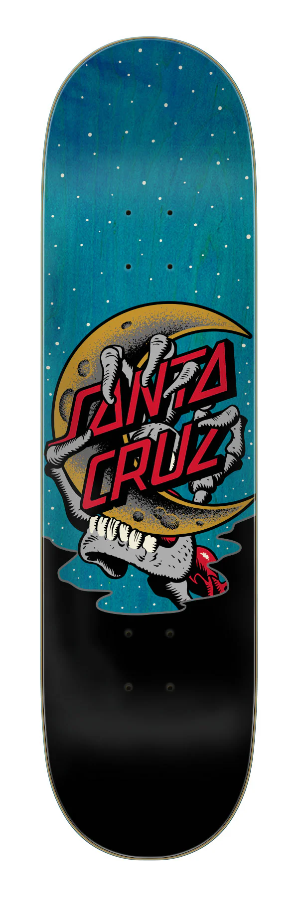 8.25in Crescent Bone Hand Santa Cruz Birch Skateboard Deck