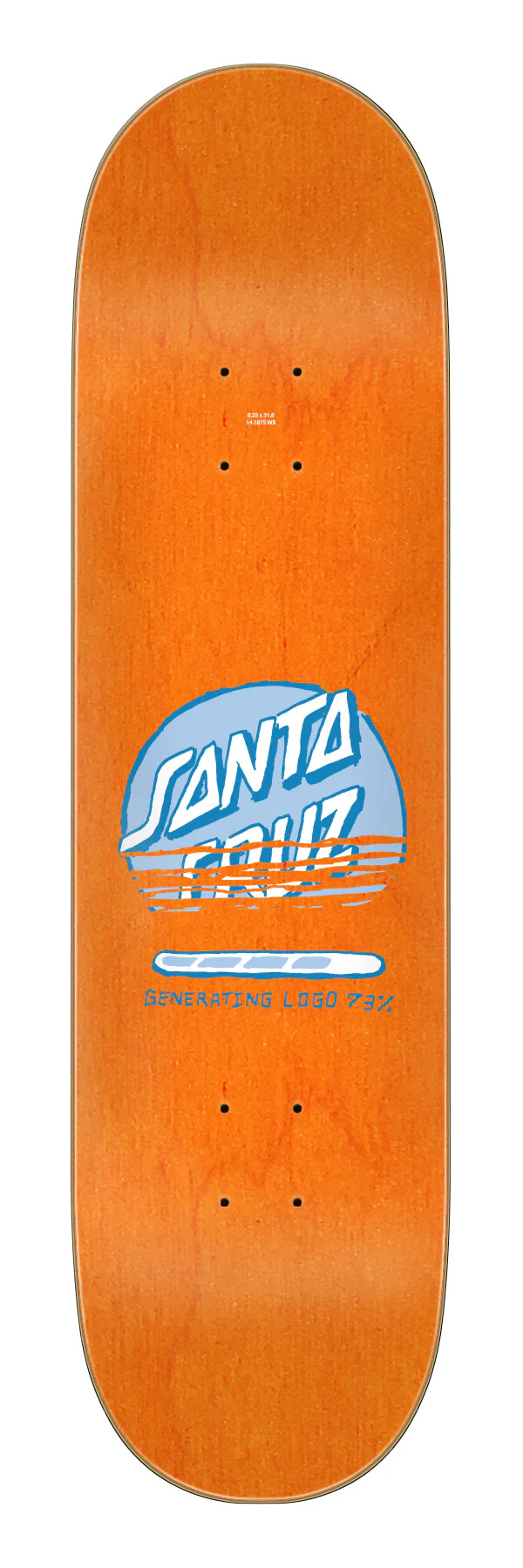 8.25in Self Destruct Santa Cruz Birch Skateboard Deck - Image 2