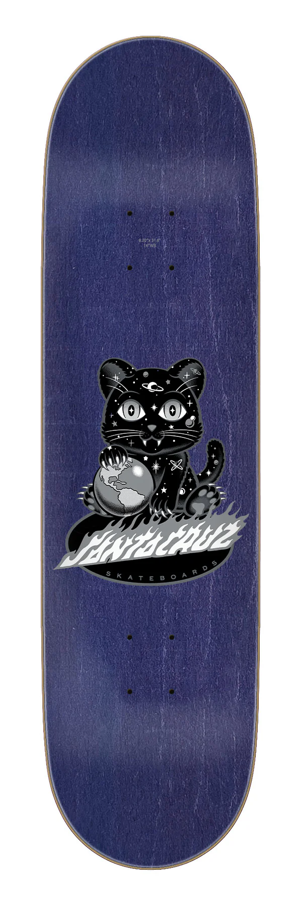 8.2in Tom Asta Space Kitten Santa Cruz Twin Skateboard Deck - Image 2