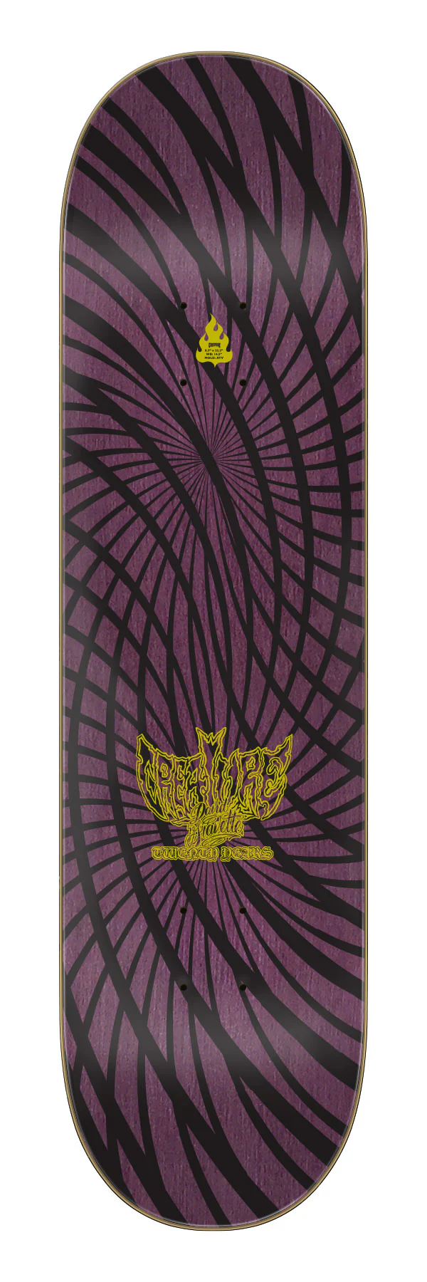 8.3in David Gravette Hippie Skull 20th Creature Skateboard Deck - Image 2