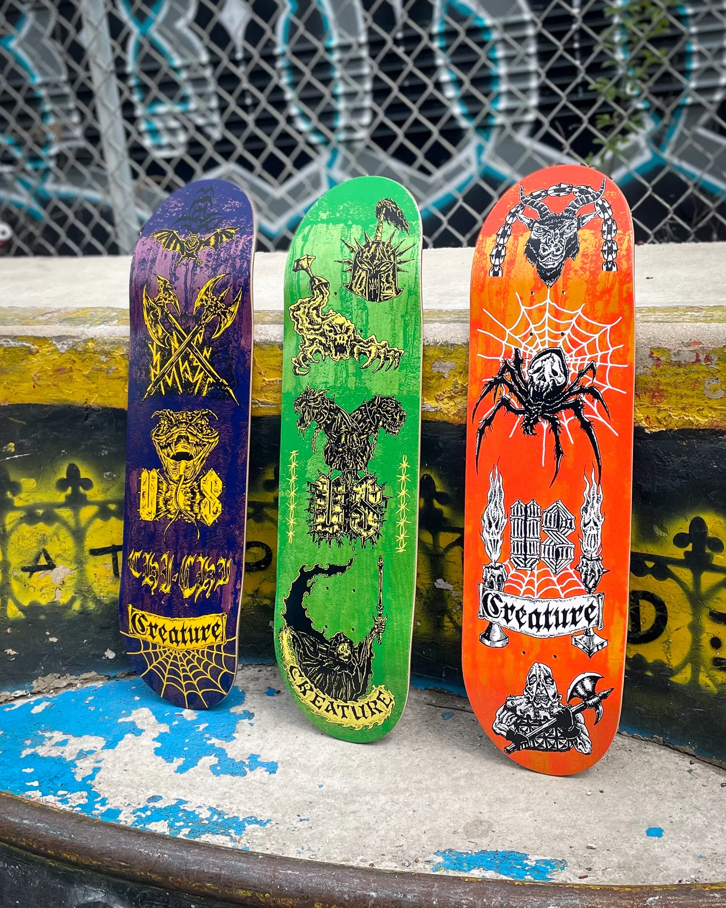 8.51in Mathias Torres Creach Us Creature Stumps Skateboard Deck - Image 3