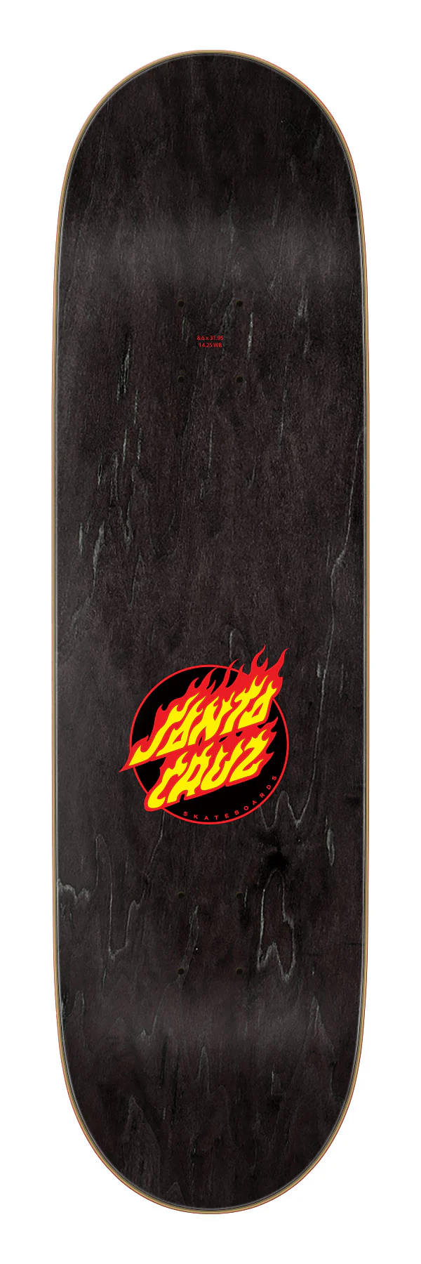 8.6in Flame Dot Santa Cruz Skateboard Deck - Image 2