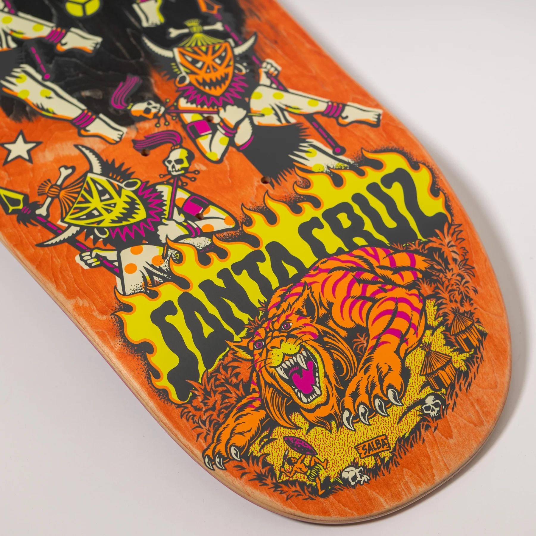 8.80in Salba Firedance Santa Cruz Egg Skateboard Deck - Image 4