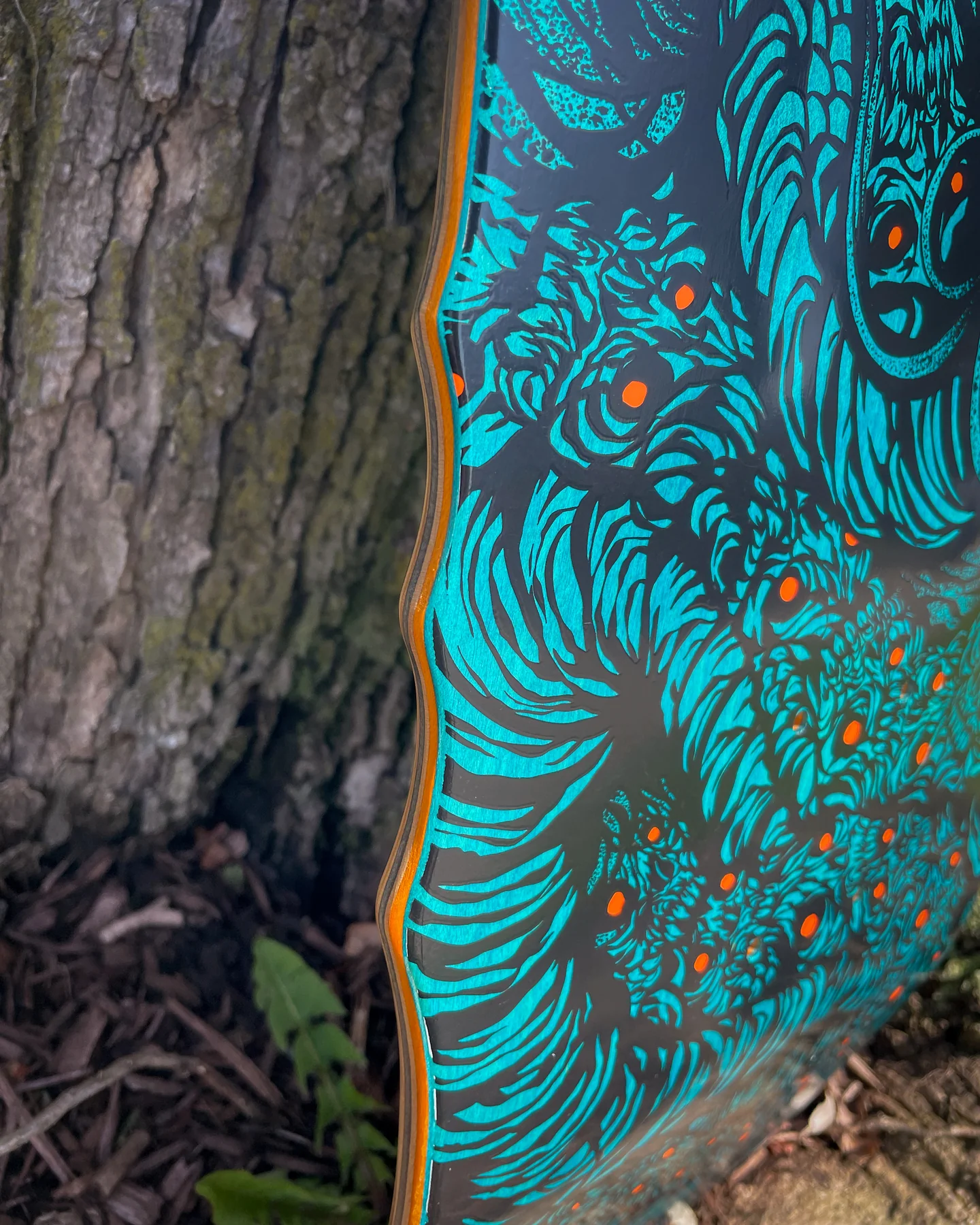9.00in Sam Hitz Cobra Shaped Creature Skateboard Deck - Image 4