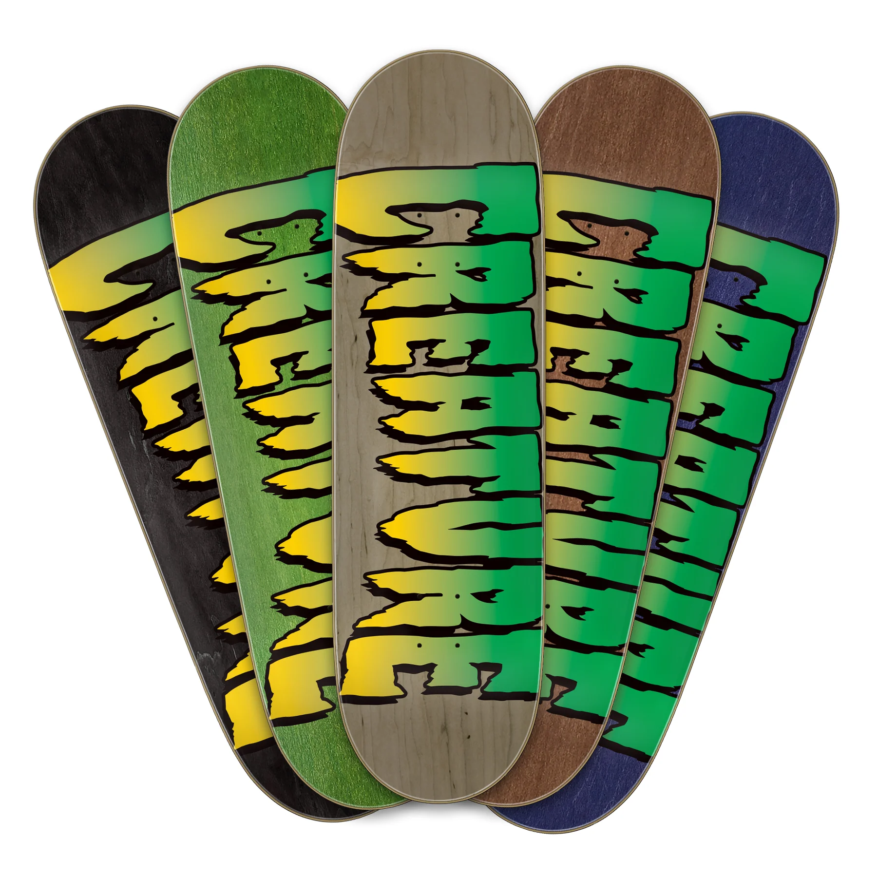 9.0in Assorted Color Logo Stumps Creature Skateboard Deck