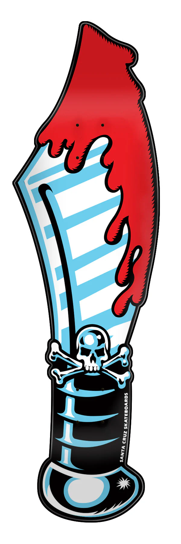 9.4in Keith Meek Slasher Sword Santa Cruz Freaks Skateboard Deck