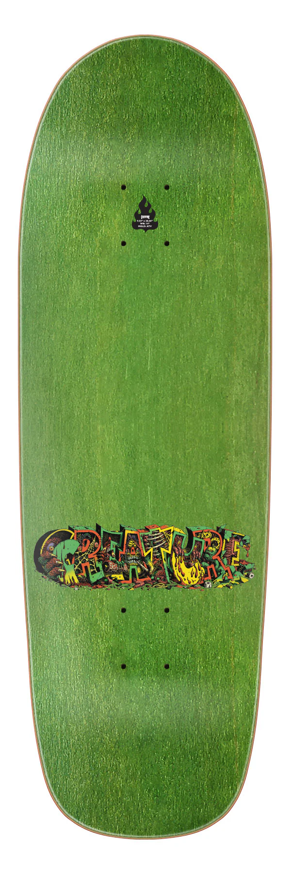 9.55in Hallucination Beast Creature Shaped Skateboard Deck - Image 2