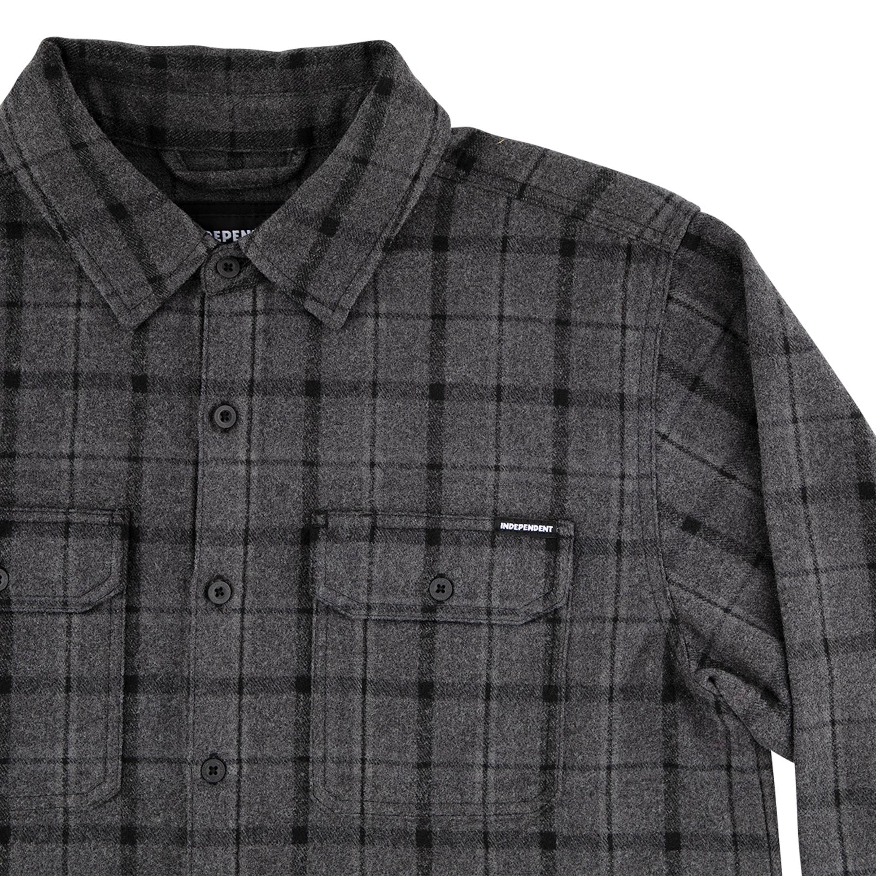 Belmont Mens Independent Longsleeve Flannel Shirt - Image 4