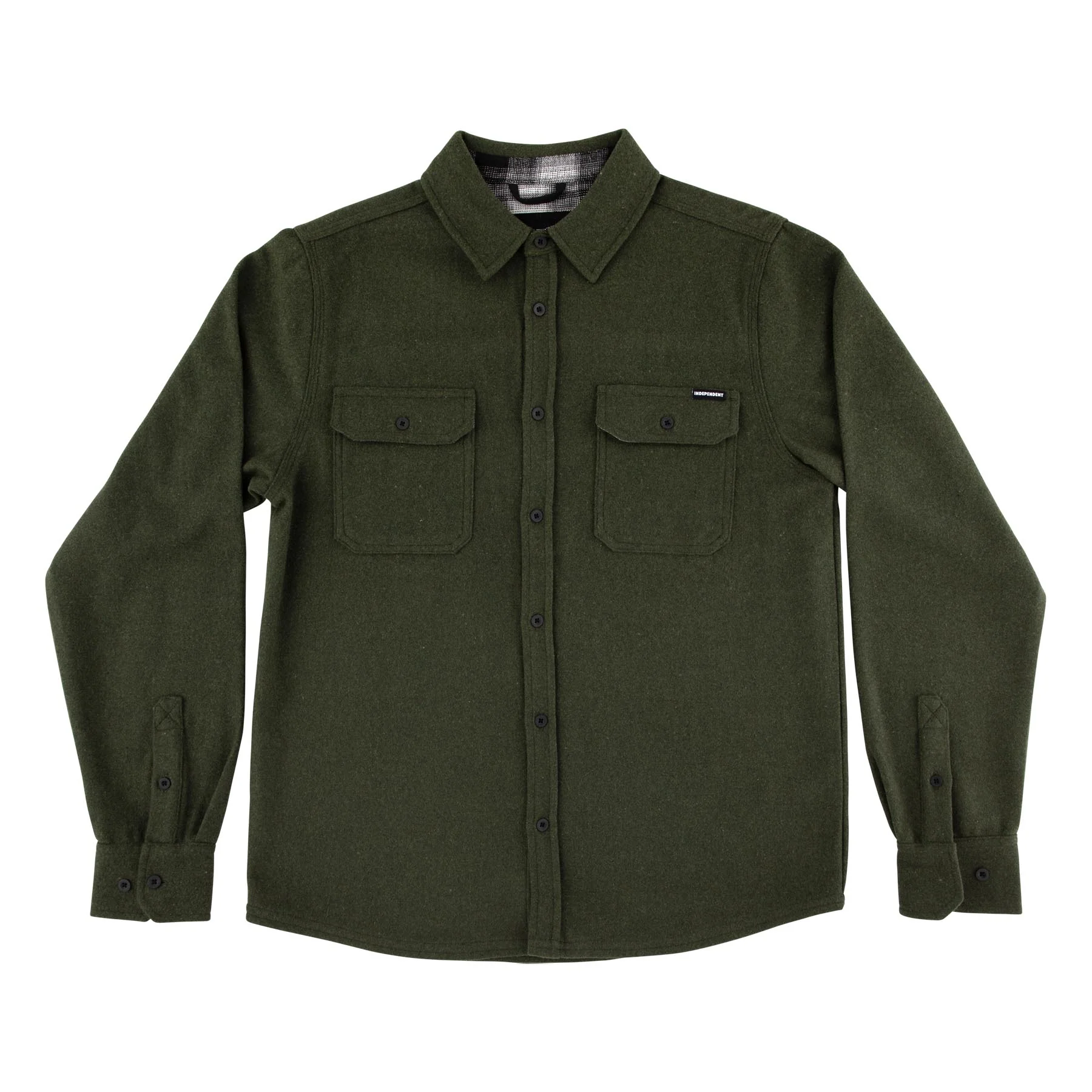 Belmont Mens Independent Longsleeve Flannel Shirt - Image 40