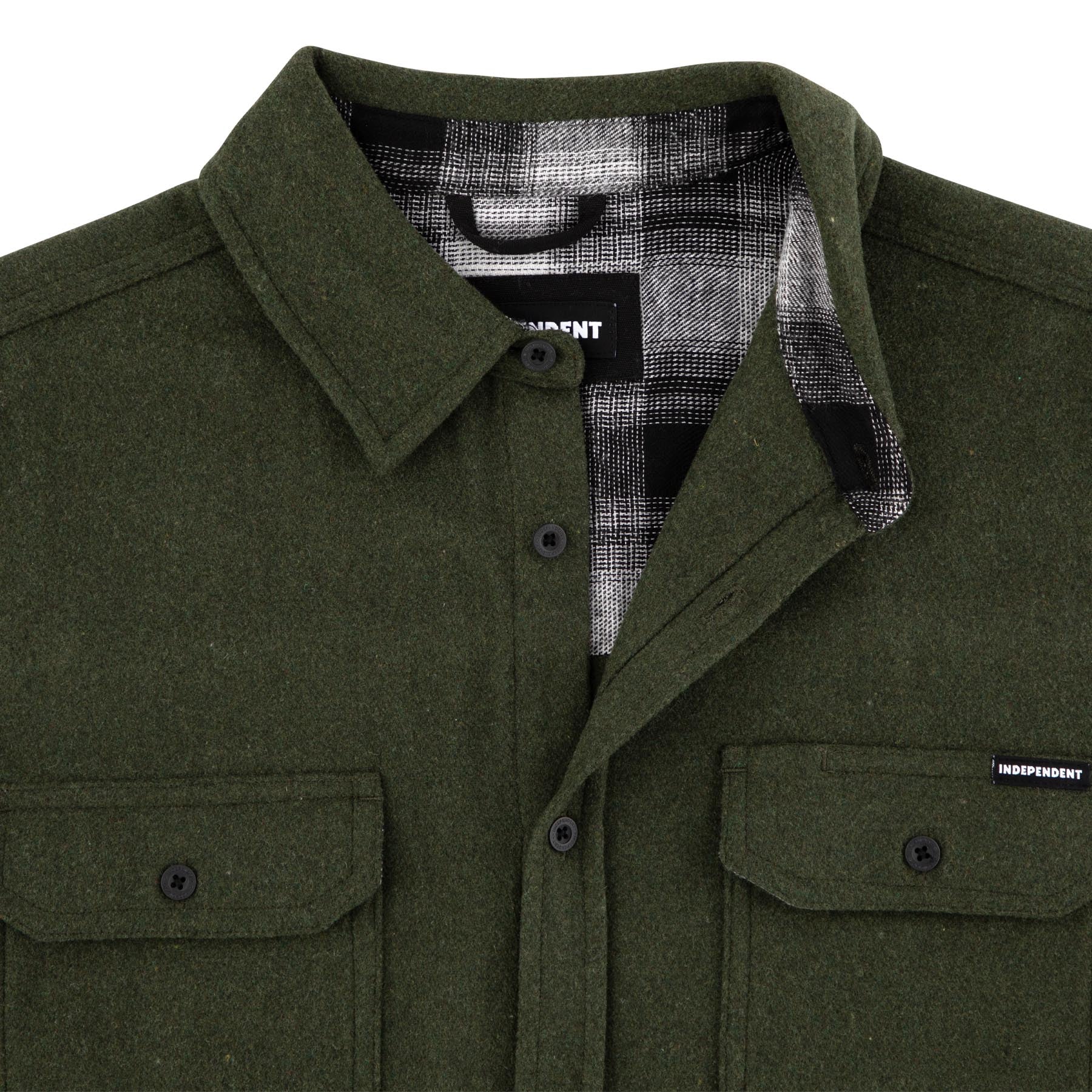 Belmont Mens Independent Longsleeve Flannel Shirt - Image 42