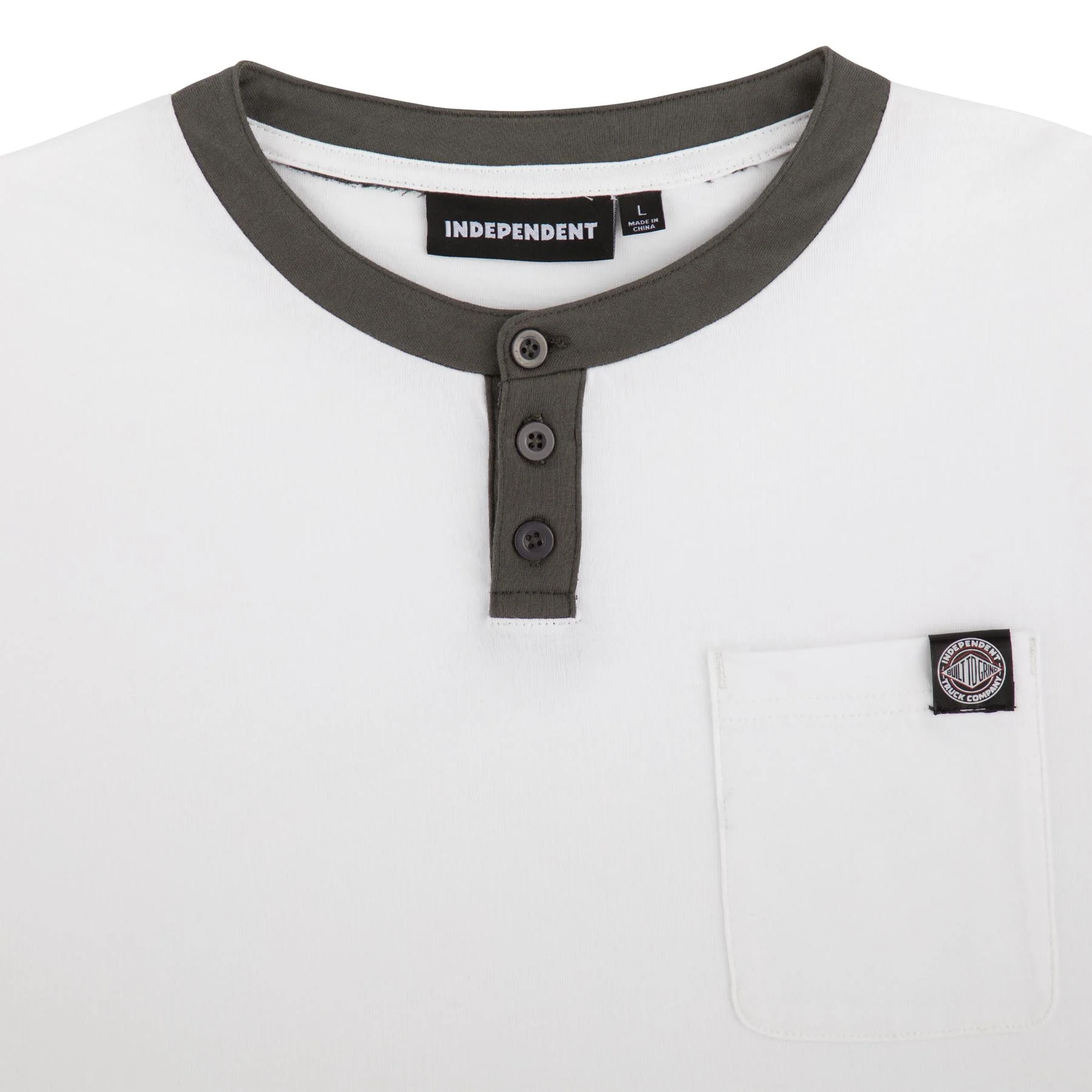 BTG Label Mens Independent Henley T-Shirt - Image 4