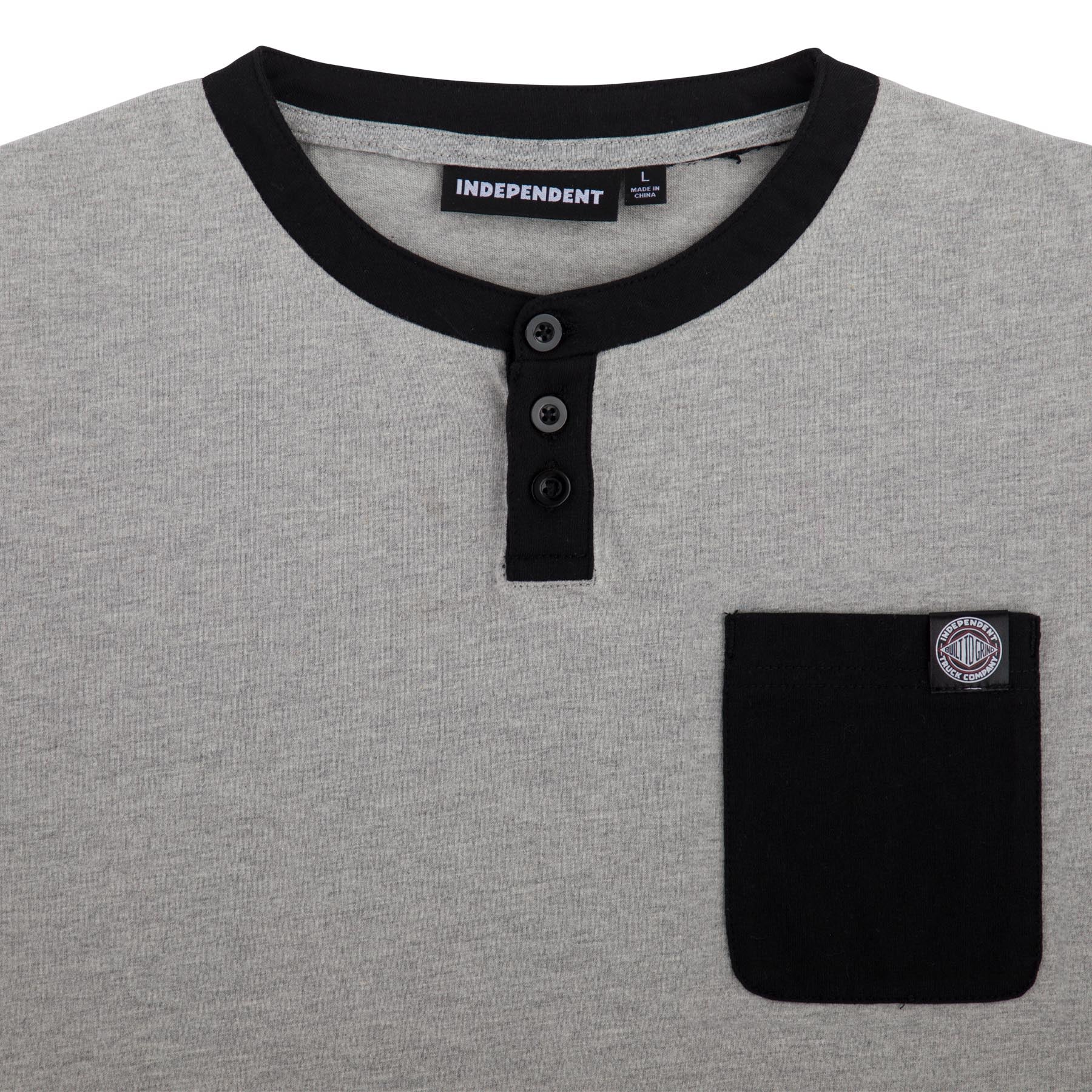 BTG Label Mens Independent Henley T-Shirt - Image 7