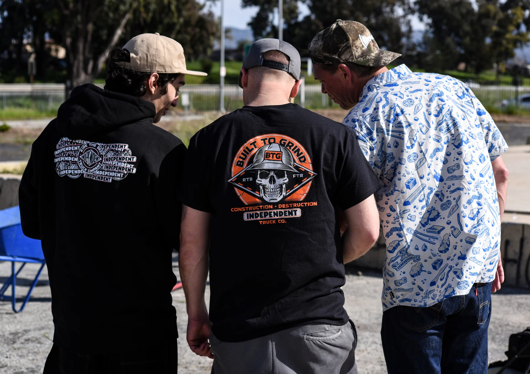 Built To Grind Hard Head Mens Independent T-Shirt - Image 3