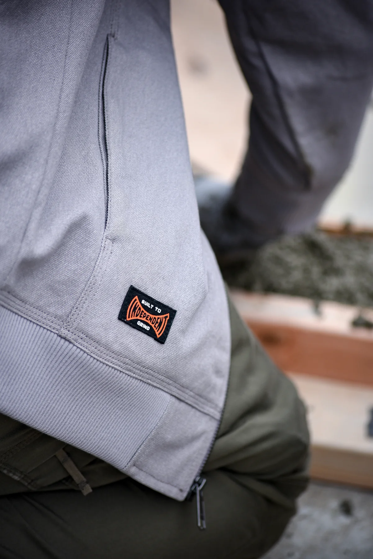 Built To Grind Hooded Mens Independent Canvas Work Jacket - Image 15