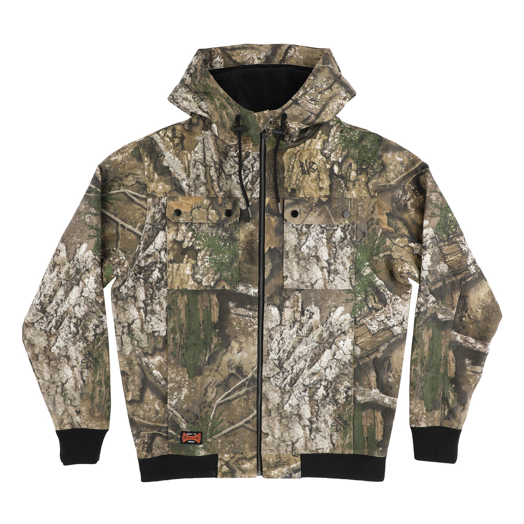 Built To Grind Hooded Mens Independent Canvas Work Jacket - Image 16