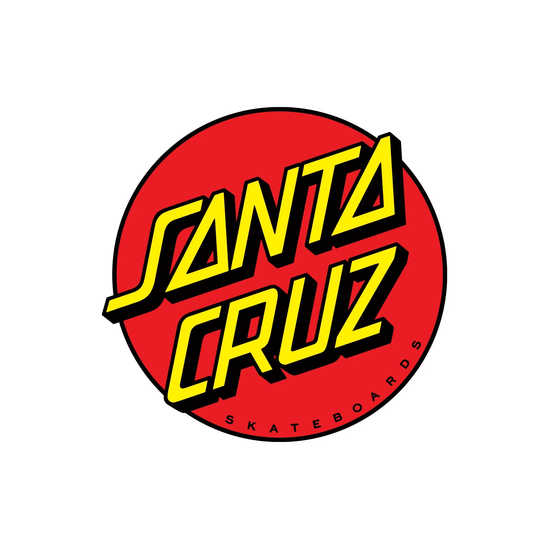 Classic Dot 12in Santa Cruz Sticker