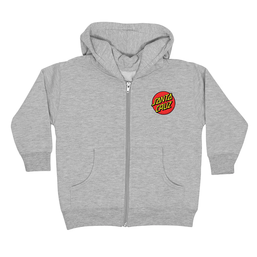 Classic Dot Santa Cruz Kids Zip Hoodie - Image 3