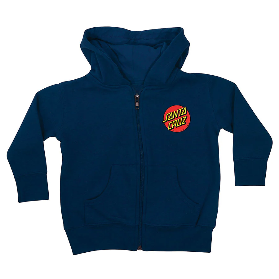 Classic Dot Santa Cruz Kids Zip Hoodie - Image 5