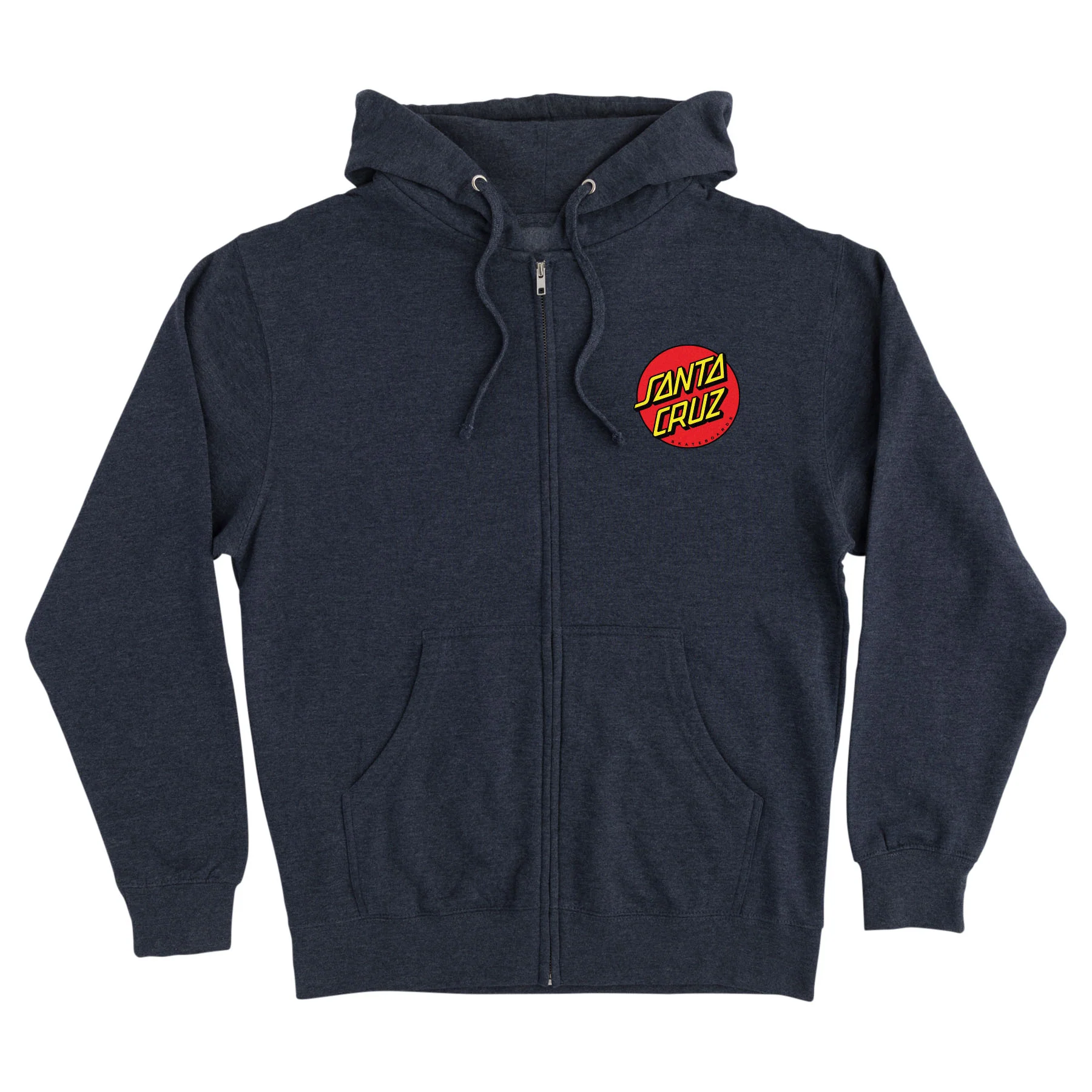 Classic Dot Mens Santa Cruz Zip Hoodie - Image 6