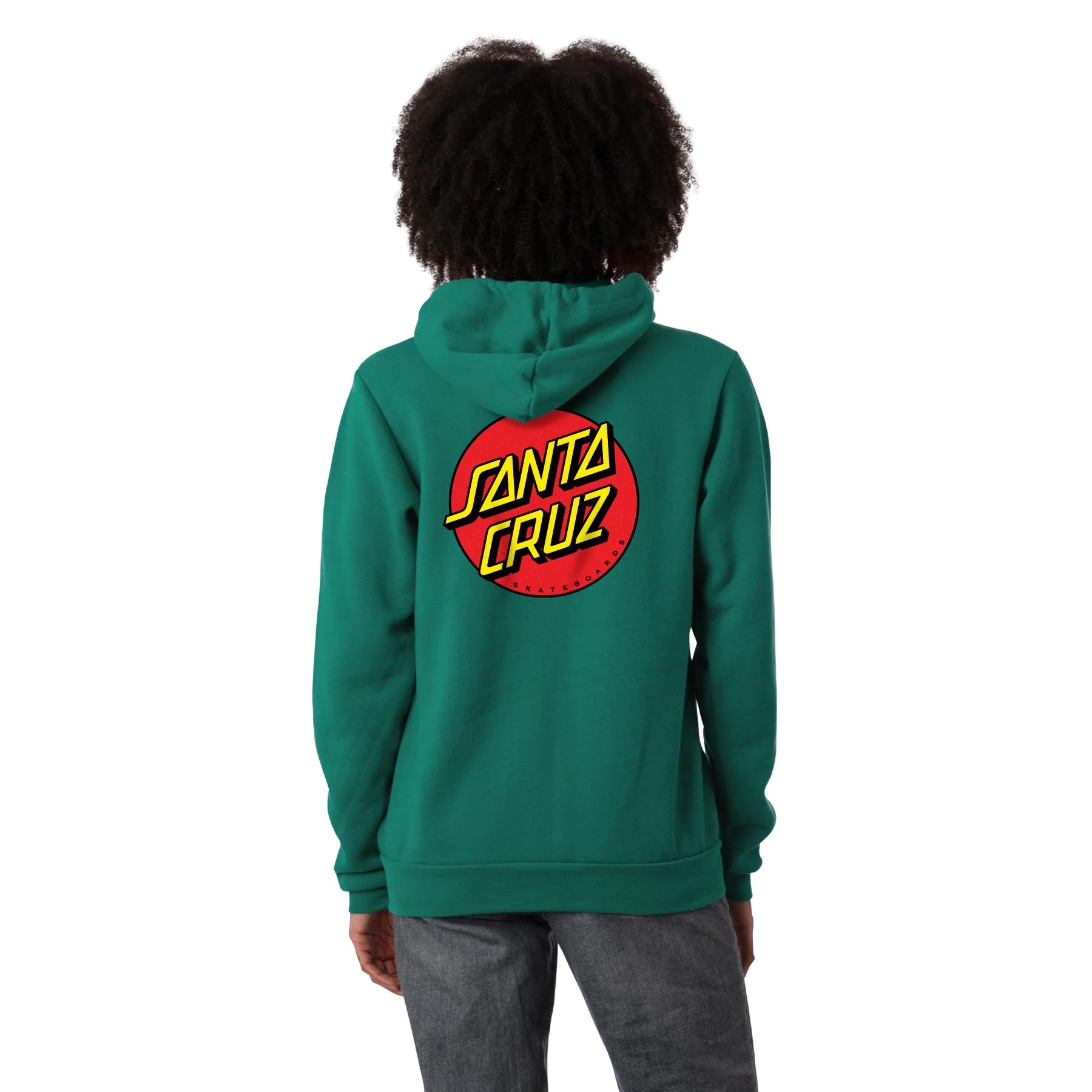 Classic Dot Womens Santa Cruz Zip Hoodie - Image 2