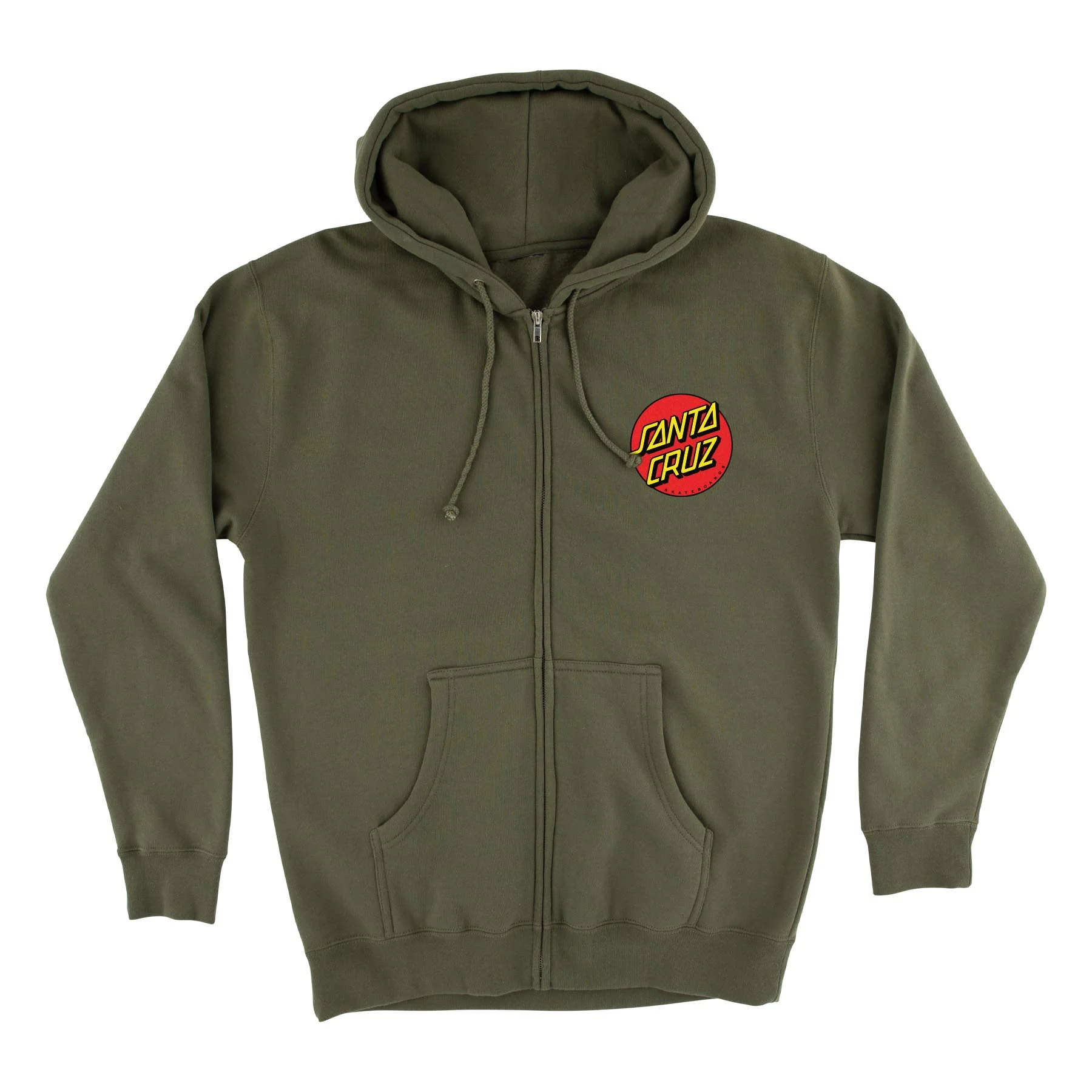 Classic Dot Womens Santa Cruz Zip Hoodie - Image 3