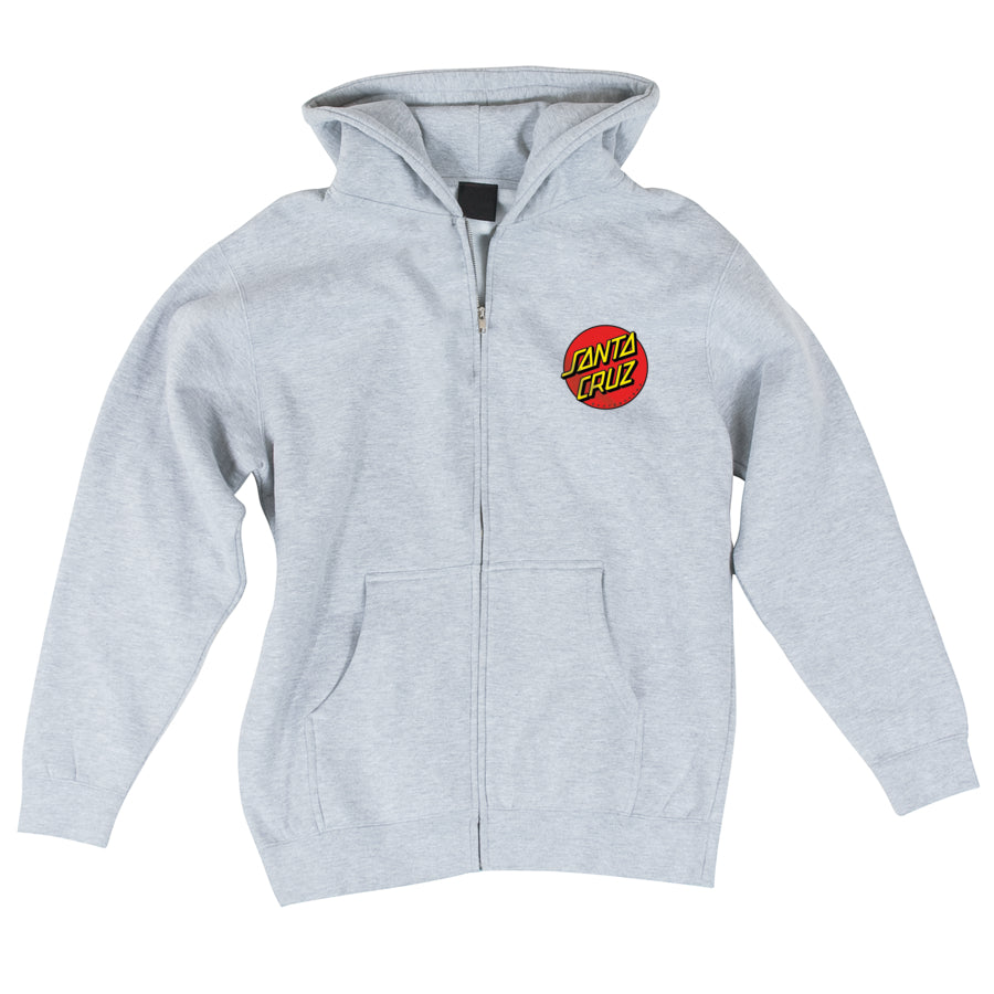 Classic Dot Santa Cruz Youth Zip Hoodie - Image 4
