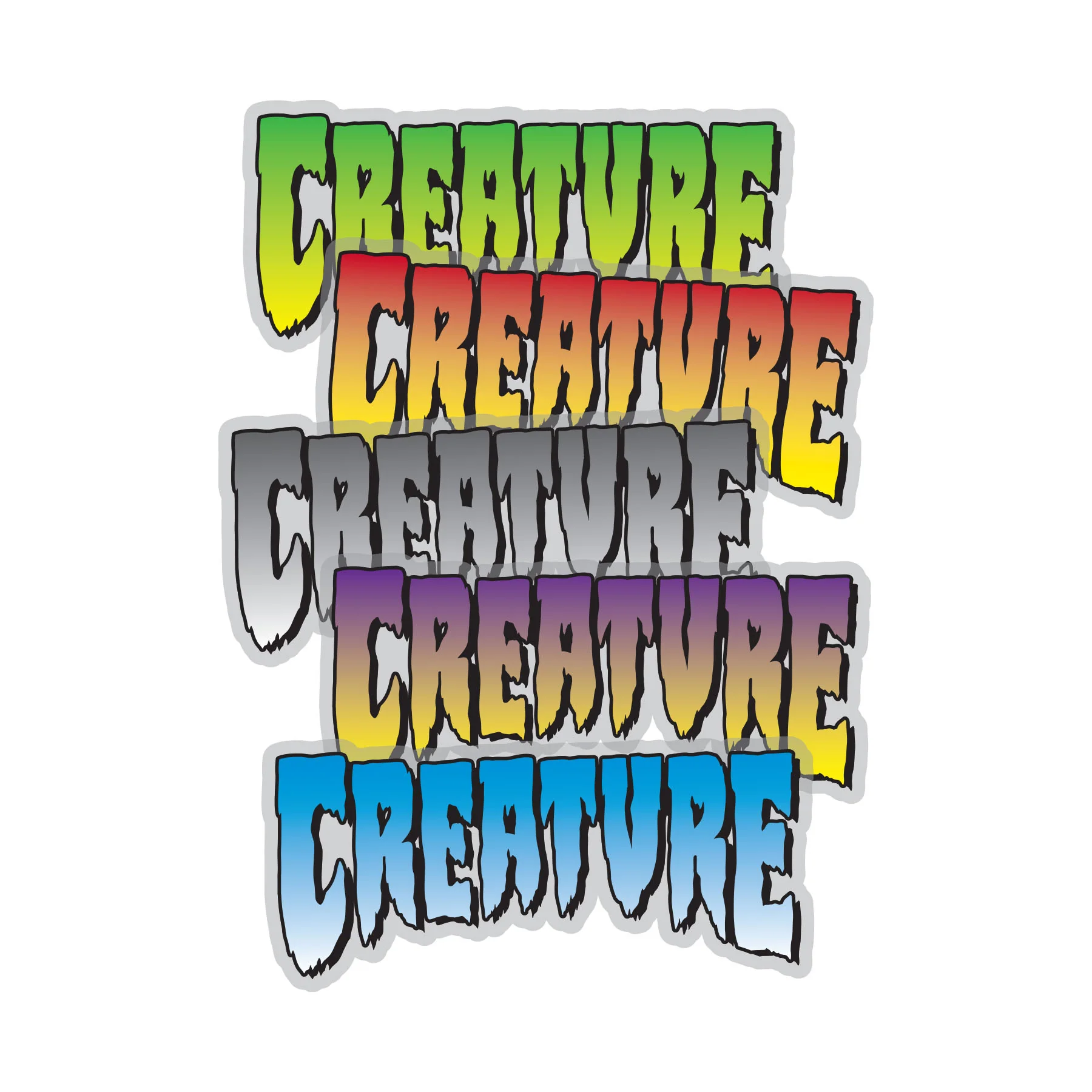 Logo 5.25in Creature Sticker (5 Pack)