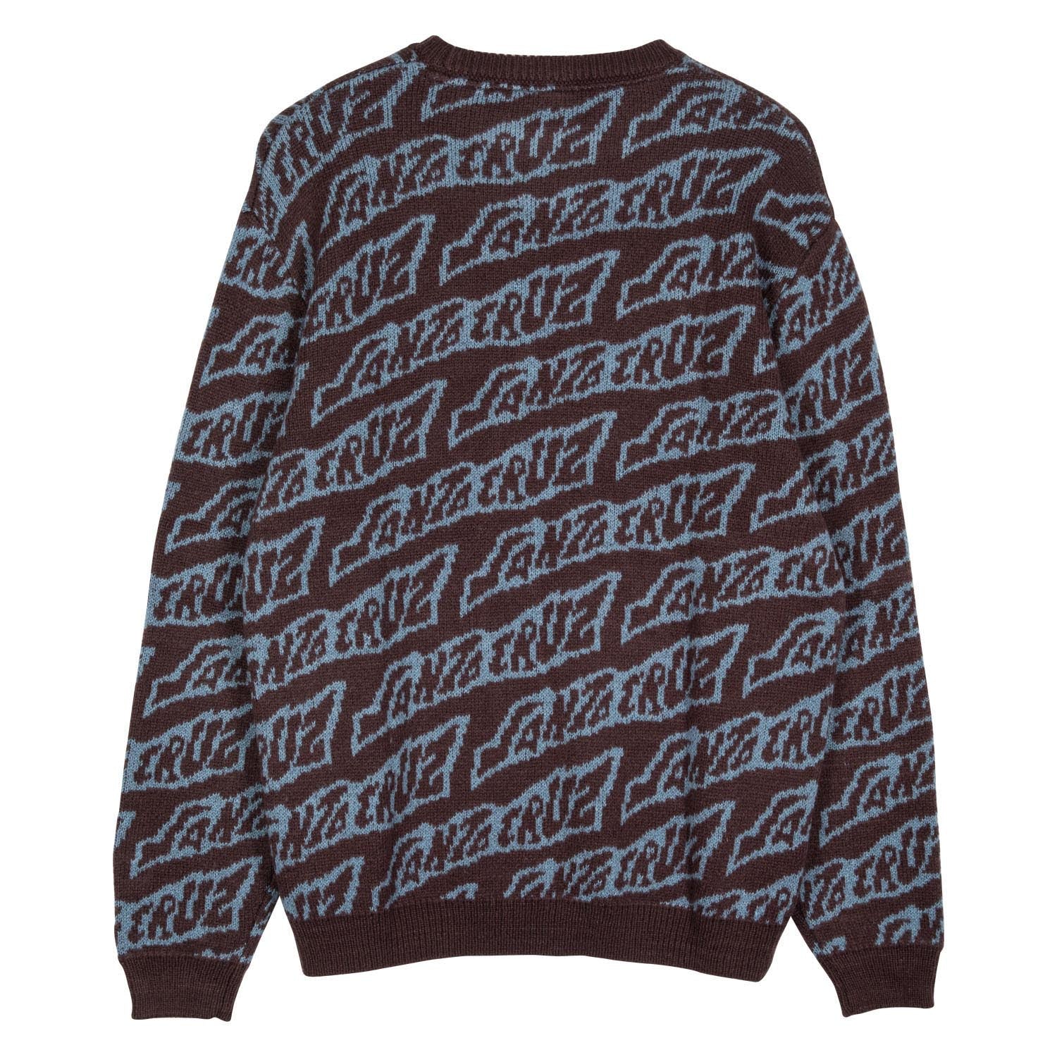Creep Repeat Mens Santa Cruz Crew Sweater - Image 3