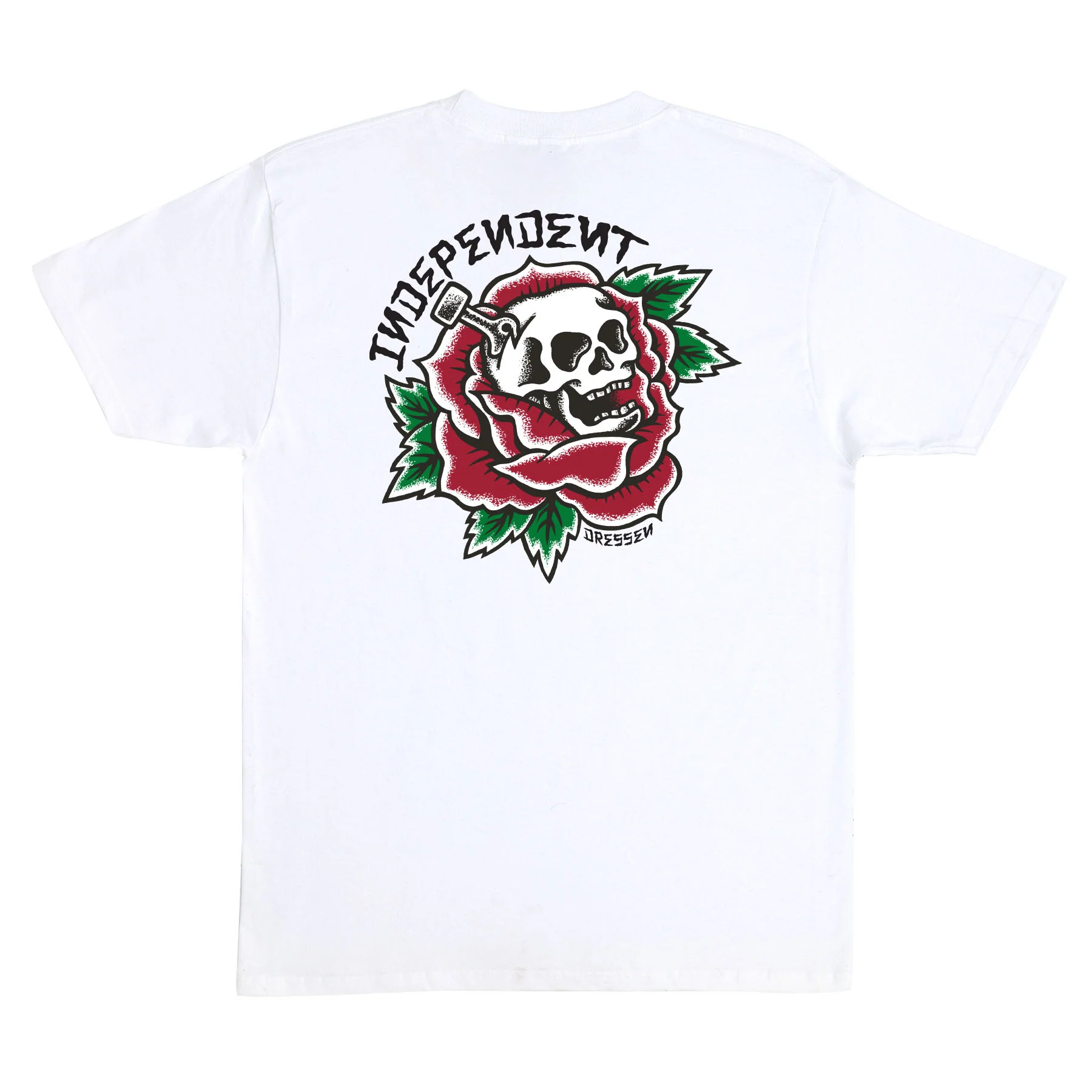 Dressen Skull Rose Mens Independent T-Shirt - Image 6