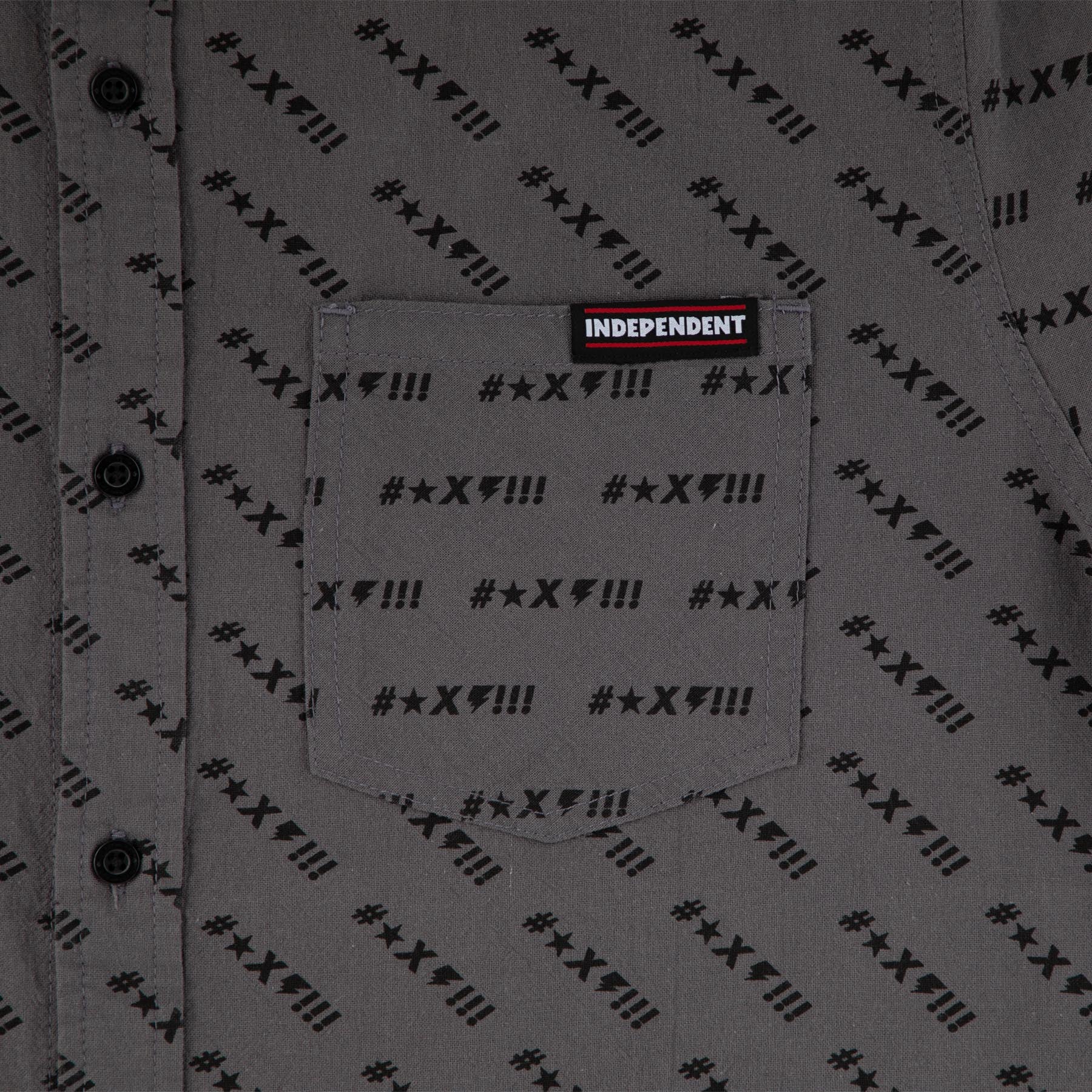 Exclamation Pattern Independent Mens Shirt - Image 3