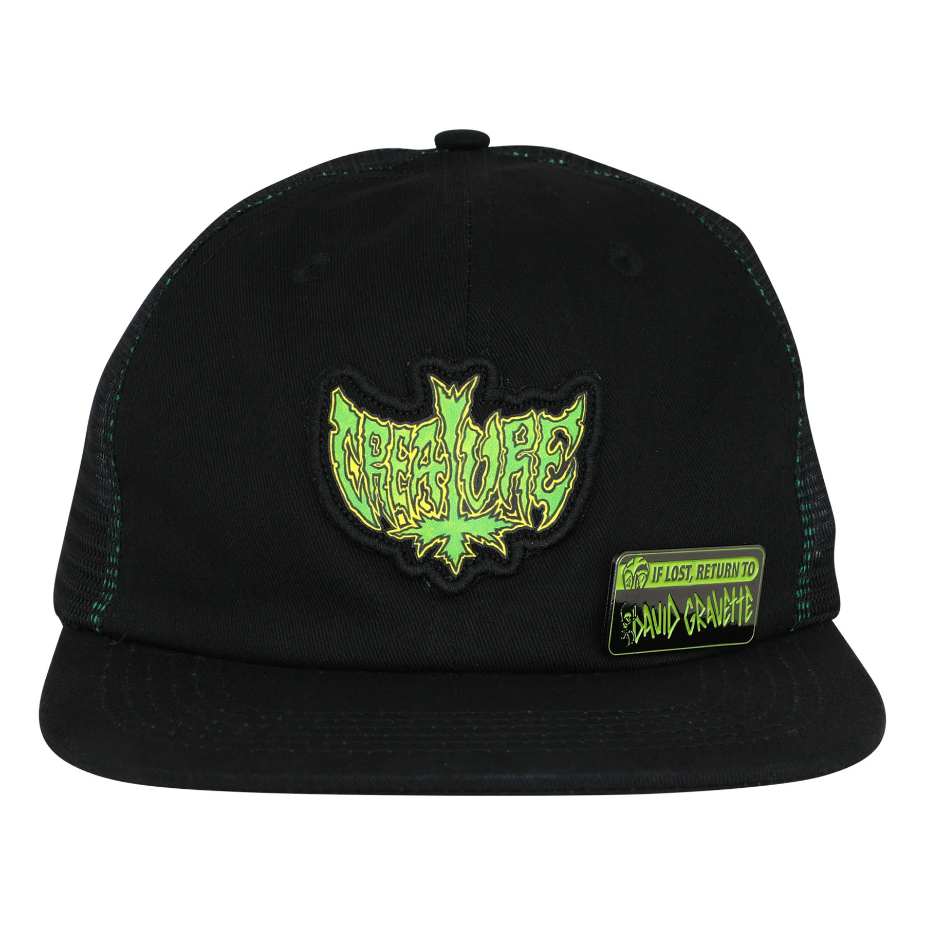 Gravette Hippie Skull Creature Snapback Hat - Image 3