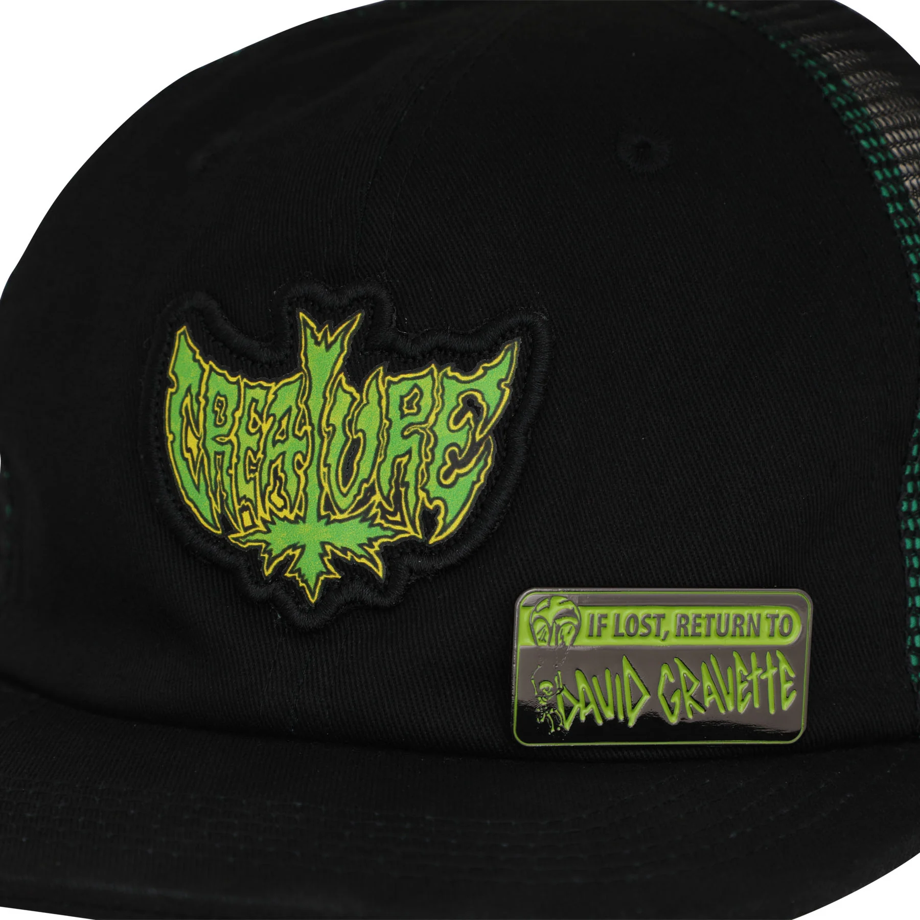 Gravette Hippie Skull Creature Snapback Hat - Image 4