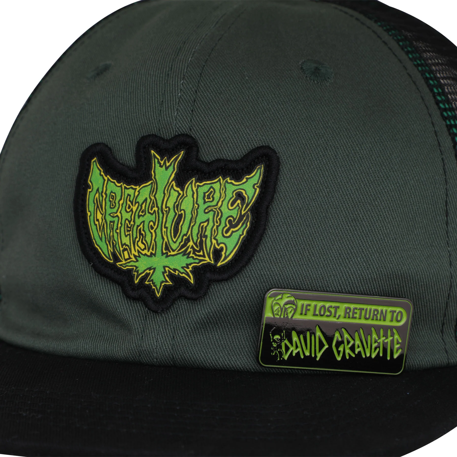 Gravette Hippie Skull Creature Snapback Hat - Image 8