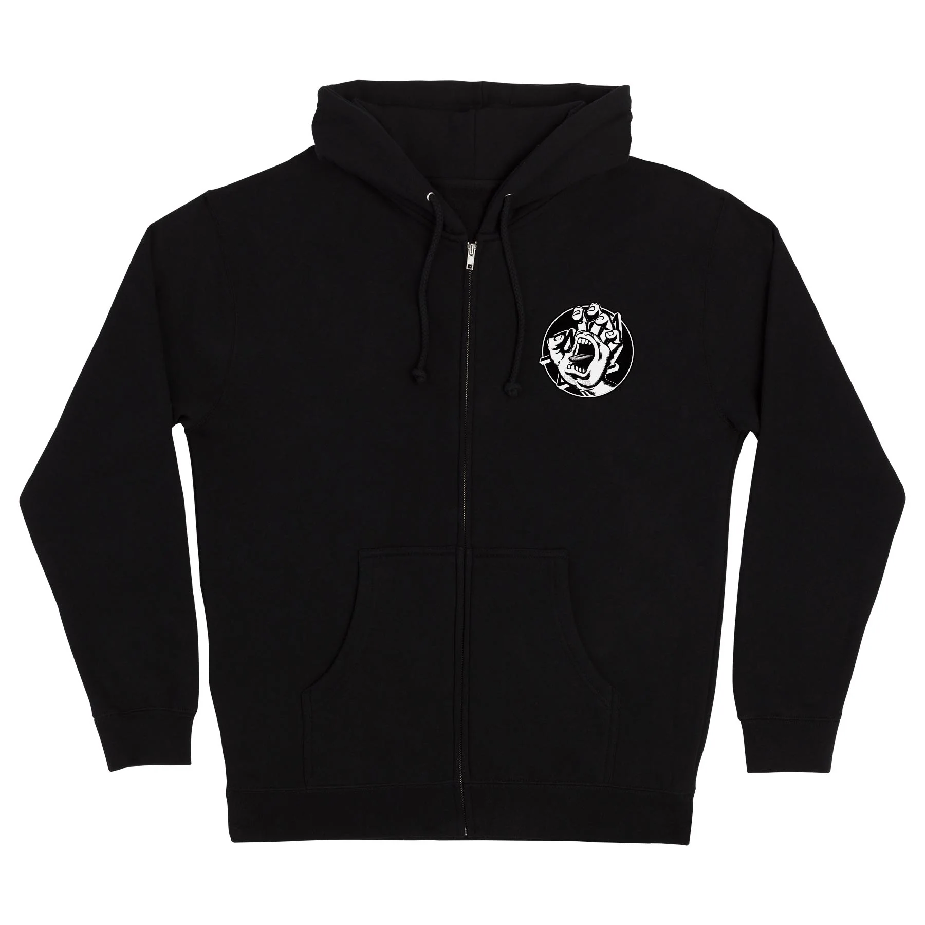 Hand Dot Mens Santa Cruz Zip Hoodie