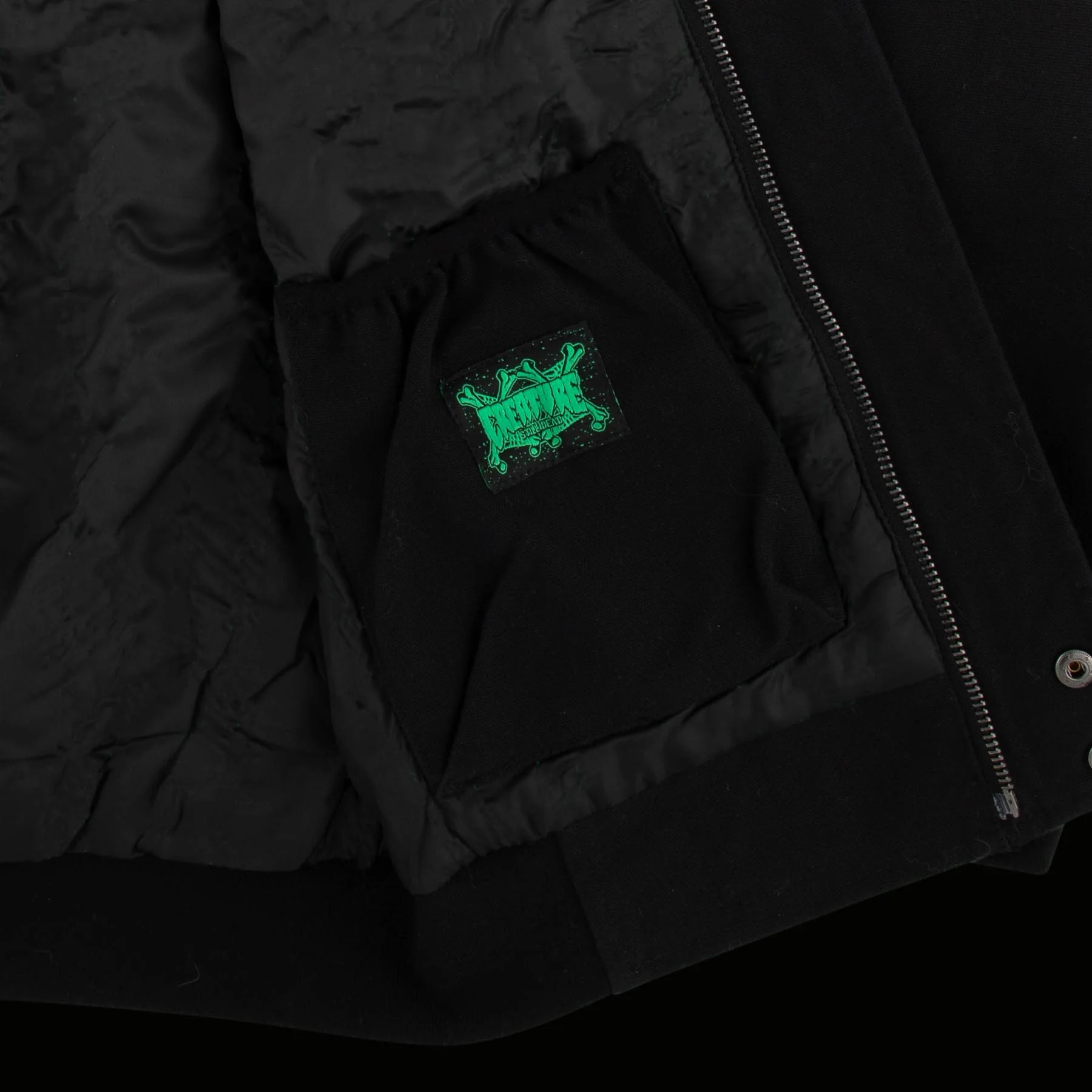 Hesher Flame Mens Creature Bomber Jacket - Image 4