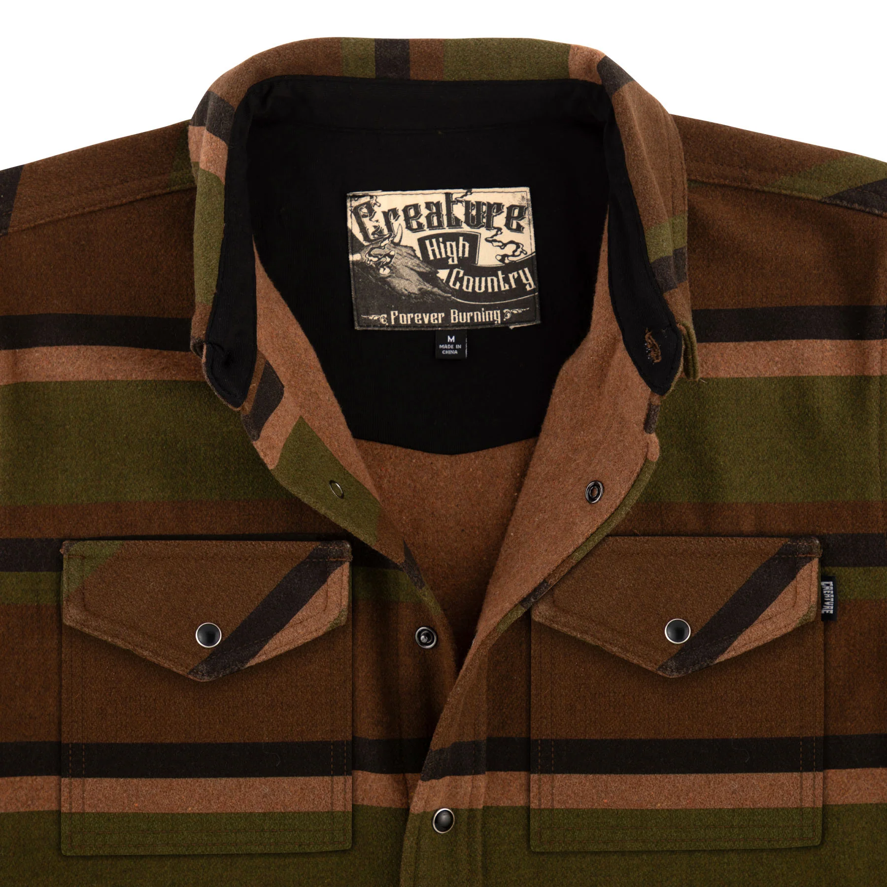 Horizon Mens Creature Longsleeve Flannel Shirt - Image 10